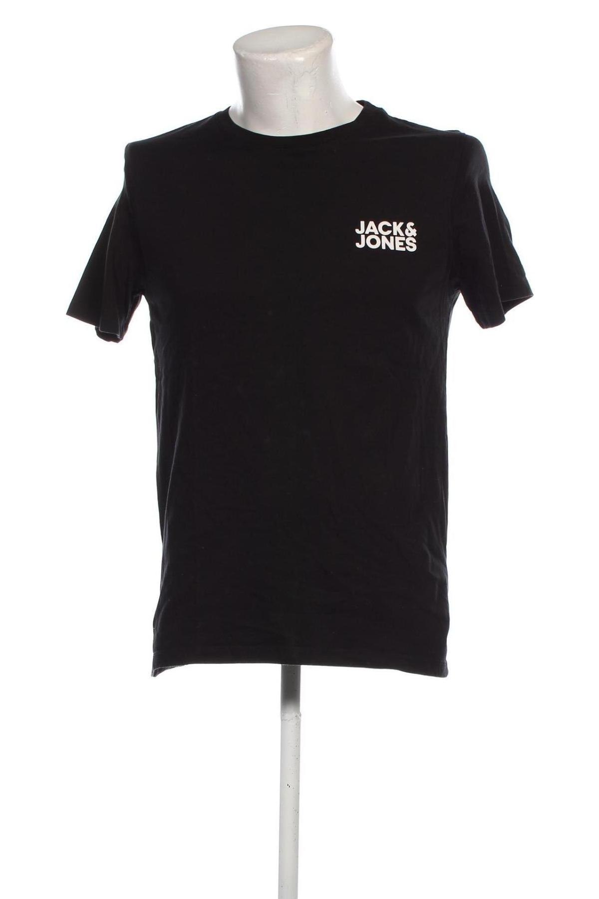 Męski T-shirt Jack & Jones, Rozmiar L, Kolor Czarny, Cena 40,45 zł