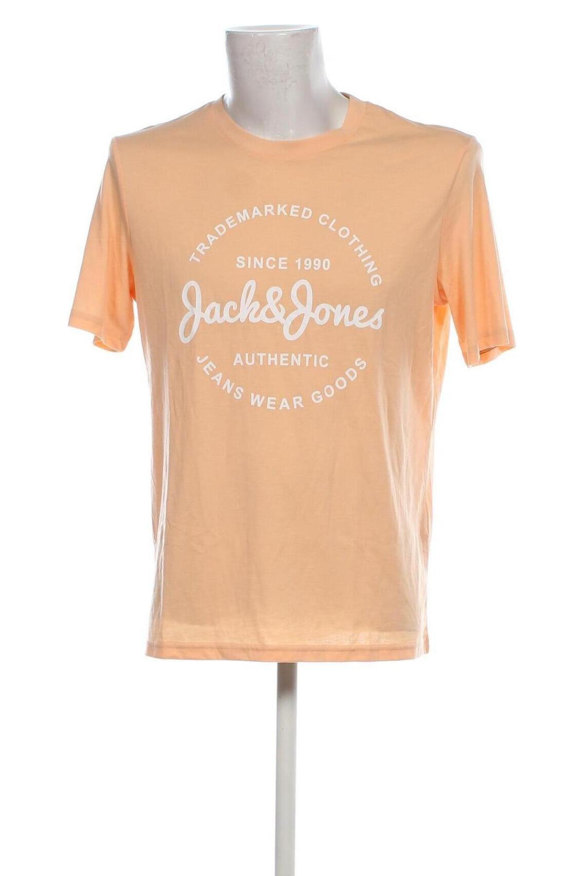 Herren T-Shirt Jack & Jones, Größe L, Farbe Orange, Preis 21,65 €