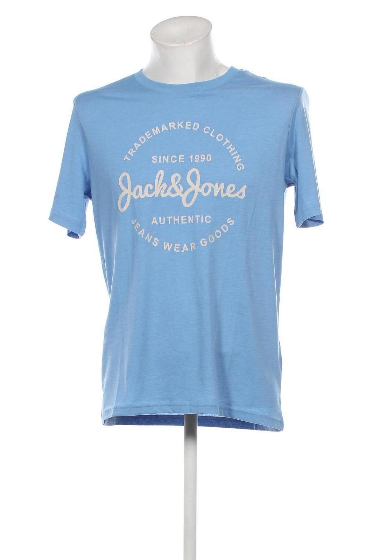 Herren T-Shirt Jack & Jones, Größe L, Farbe Blau, Preis 21,65 €