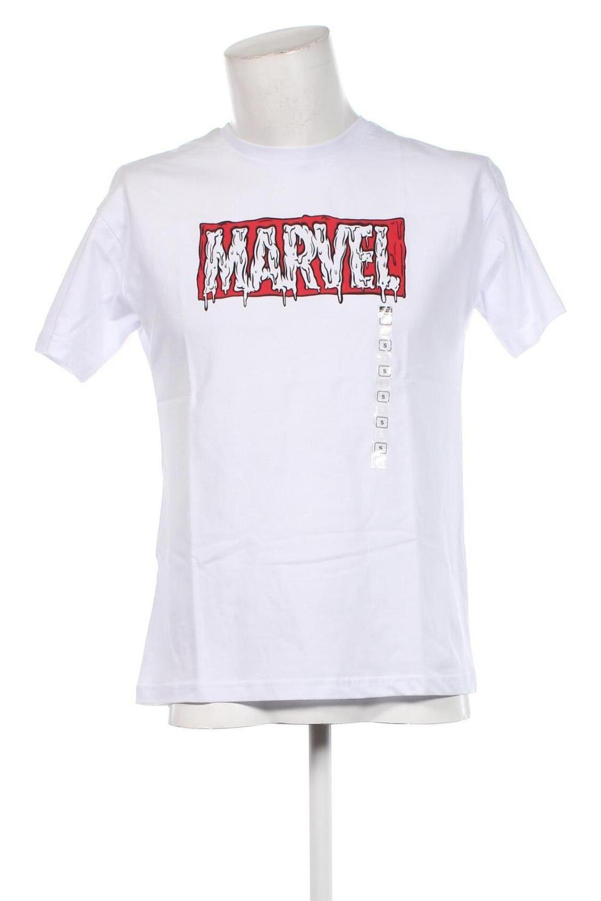 Herren T-Shirt Marvel, Größe S, Farbe Weiß, Preis 5,99 €