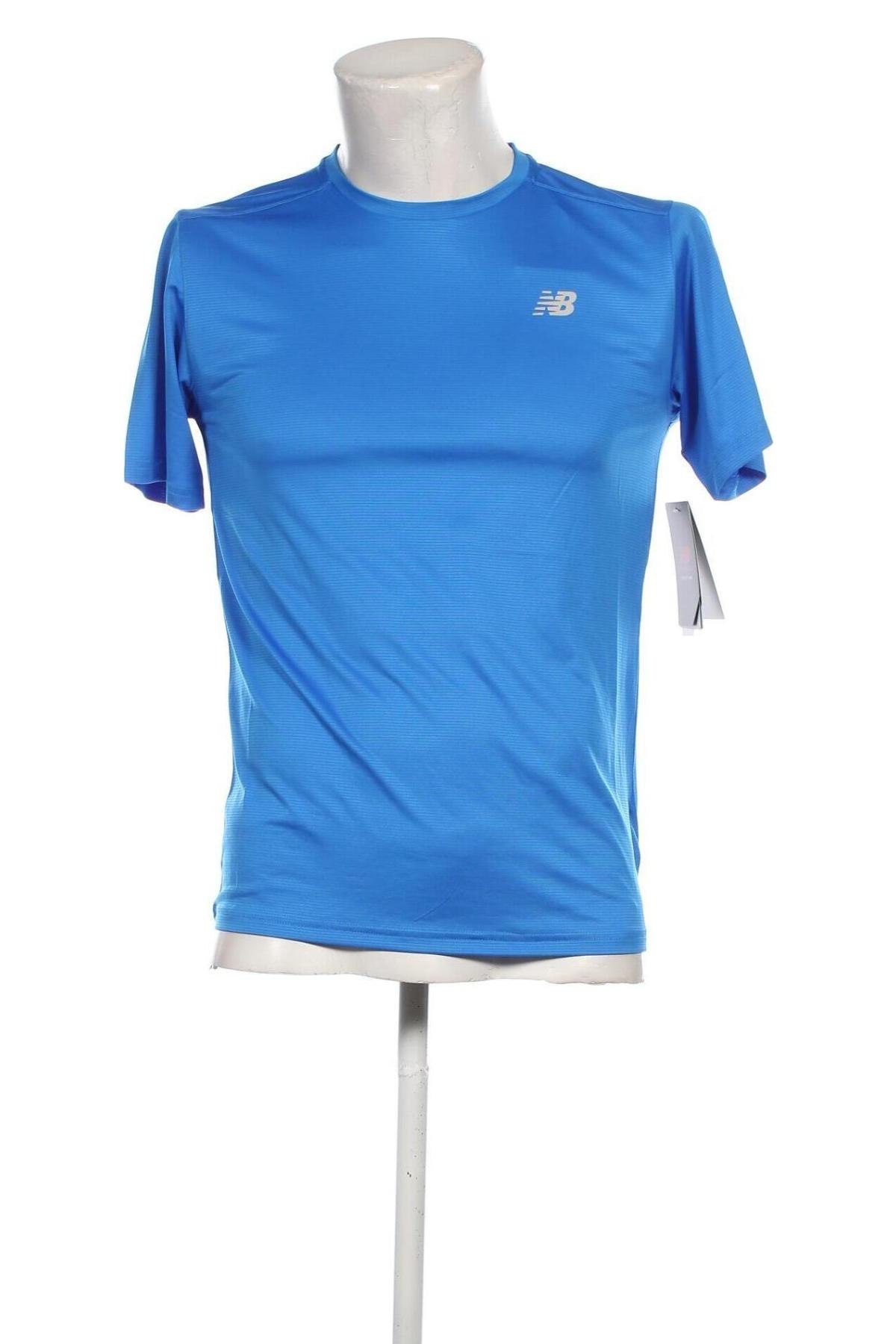 Ανδρικό t-shirt New Balance, Μέγεθος M, Χρώμα Μπλέ, Τιμή 19,49 €