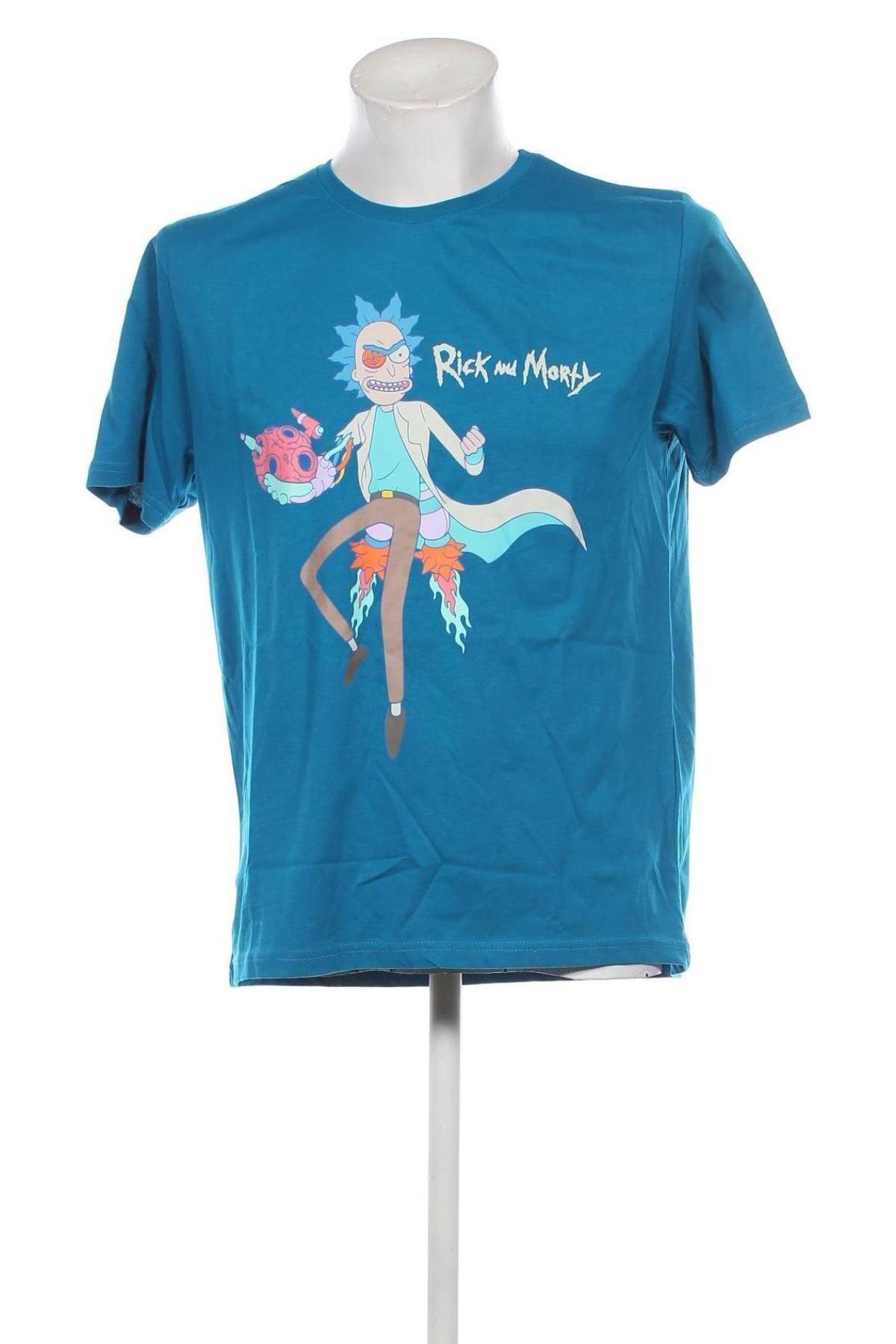 Ανδρικό t-shirt Rick and Morty, Μέγεθος L, Χρώμα Μπλέ, Τιμή 8,99 €