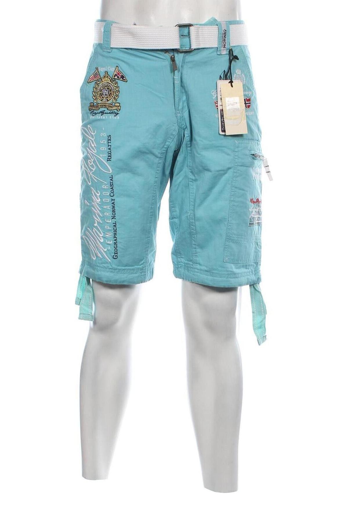 Pantaloni scurți de bărbați Geographical Norway, Mărime S, Culoare Albastru, Preț 106,99 Lei