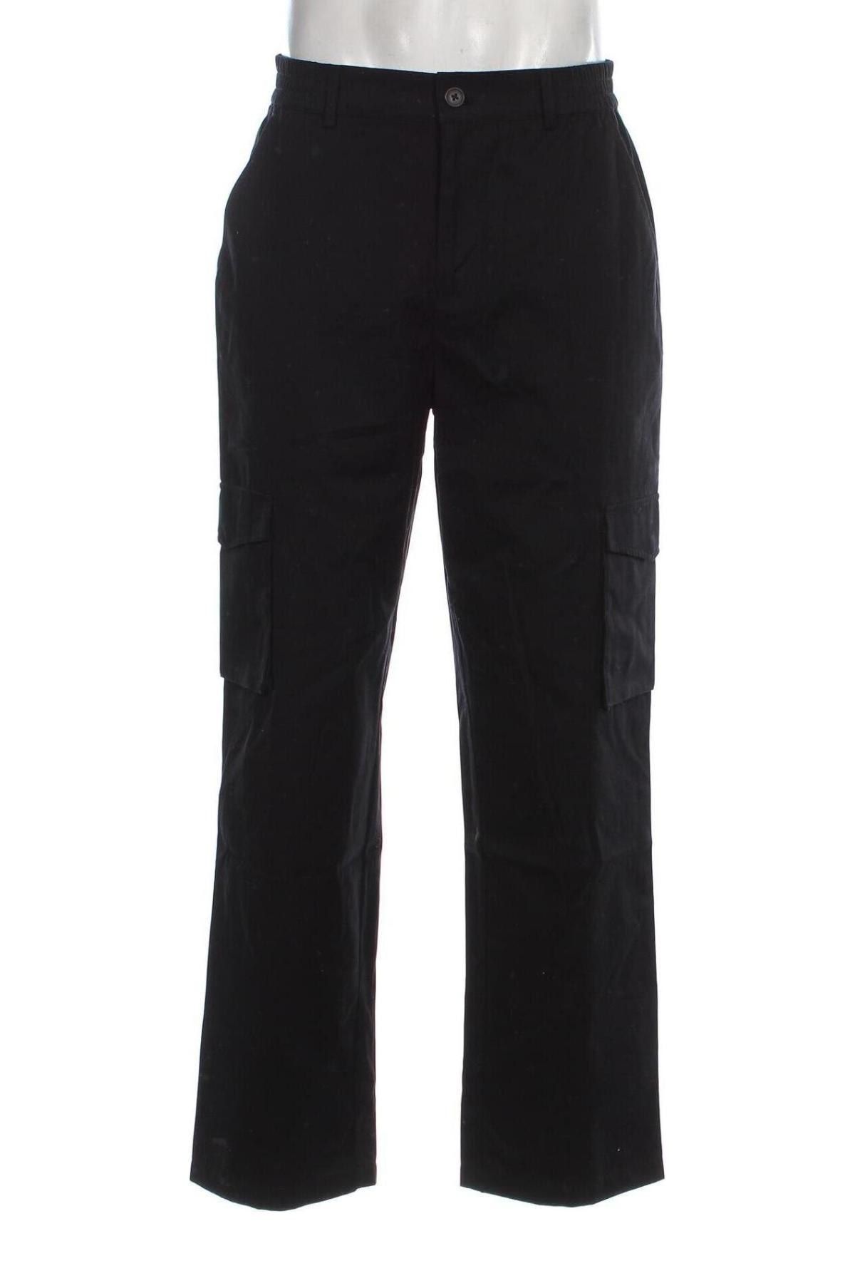 Pantaloni de bărbați About You, Mărime L, Culoare Negru, Preț 88,99 Lei