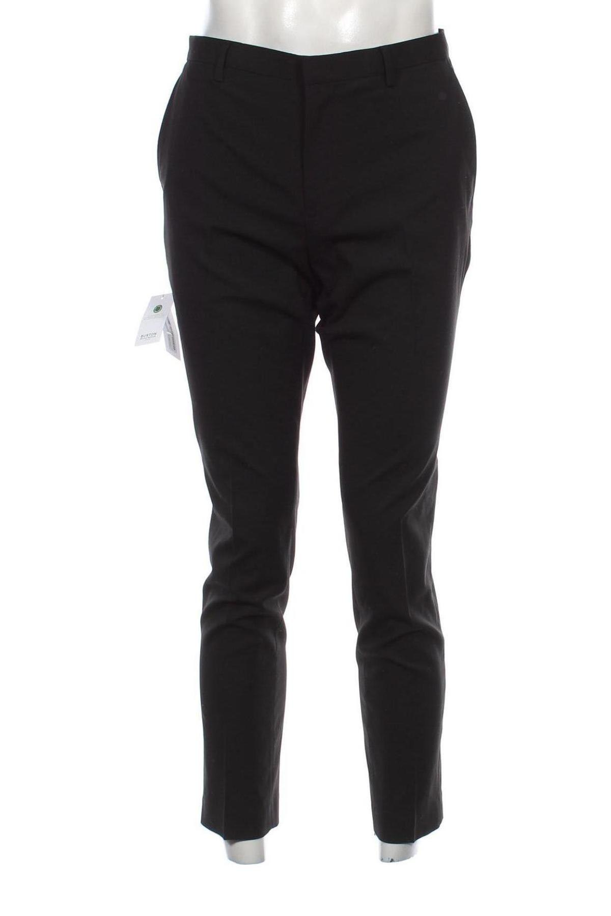 Pantaloni de bărbați Burton of London, Mărime L, Culoare Negru, Preț 76,99 Lei