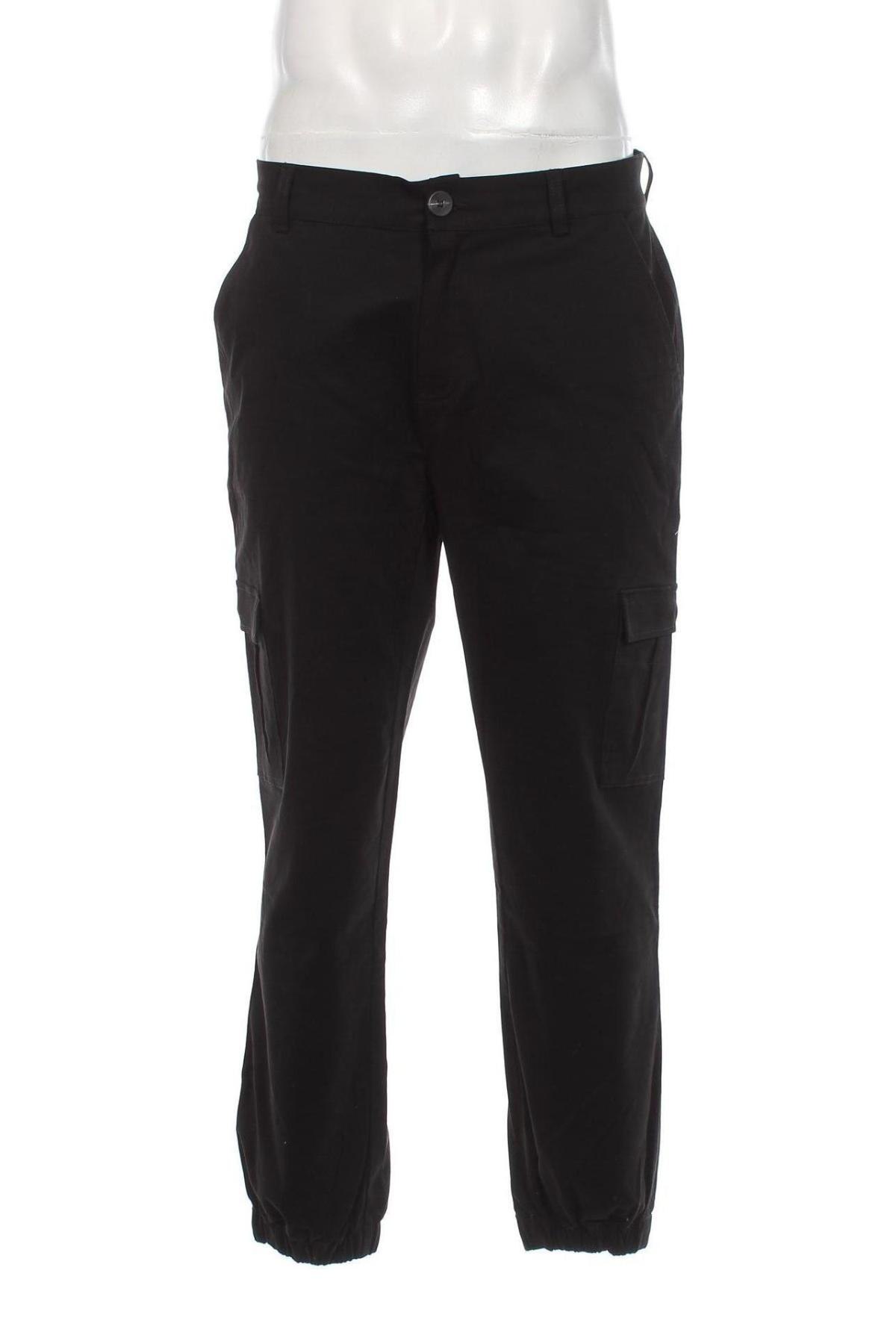 Pantaloni de bărbați Dan Fox X About You, Mărime L, Culoare Negru, Preț 91,99 Lei