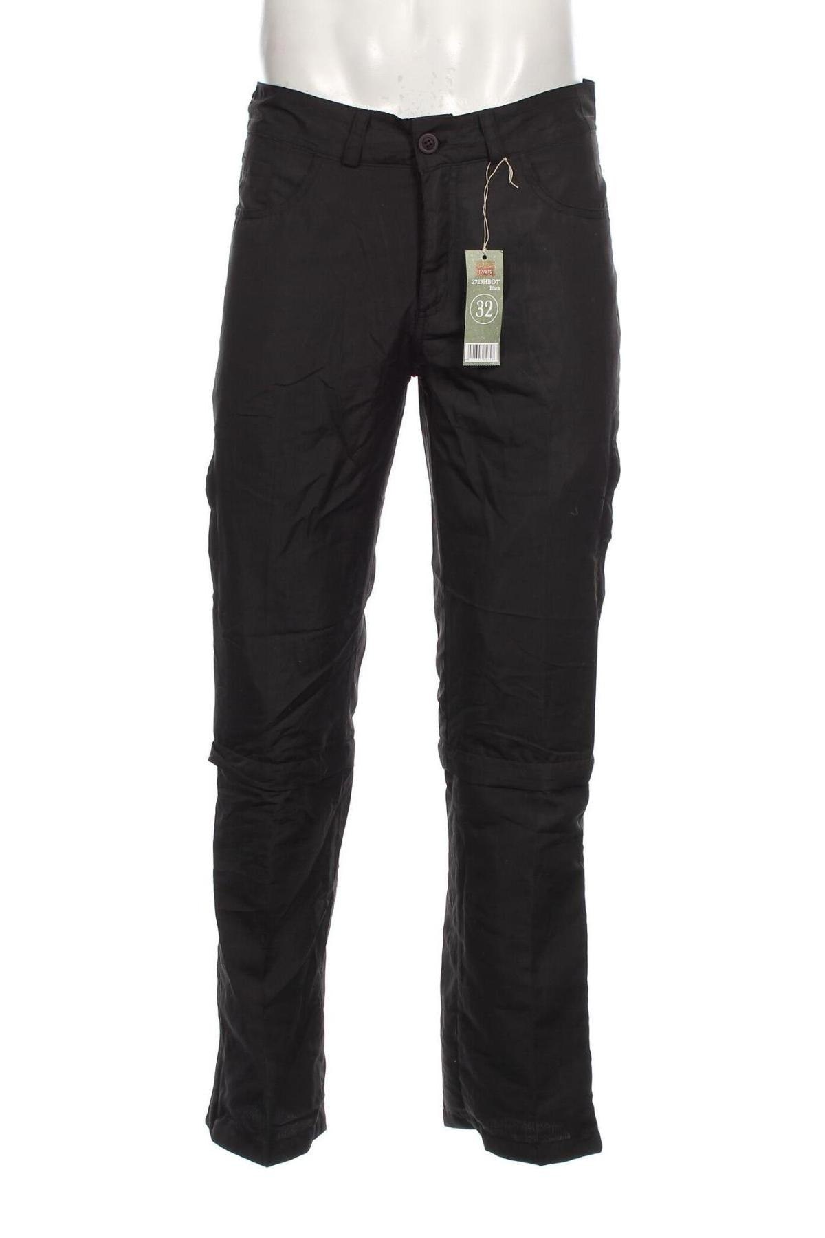 Pantaloni de bărbați Rivers, Mărime M, Culoare Negru, Preț 203,95 Lei