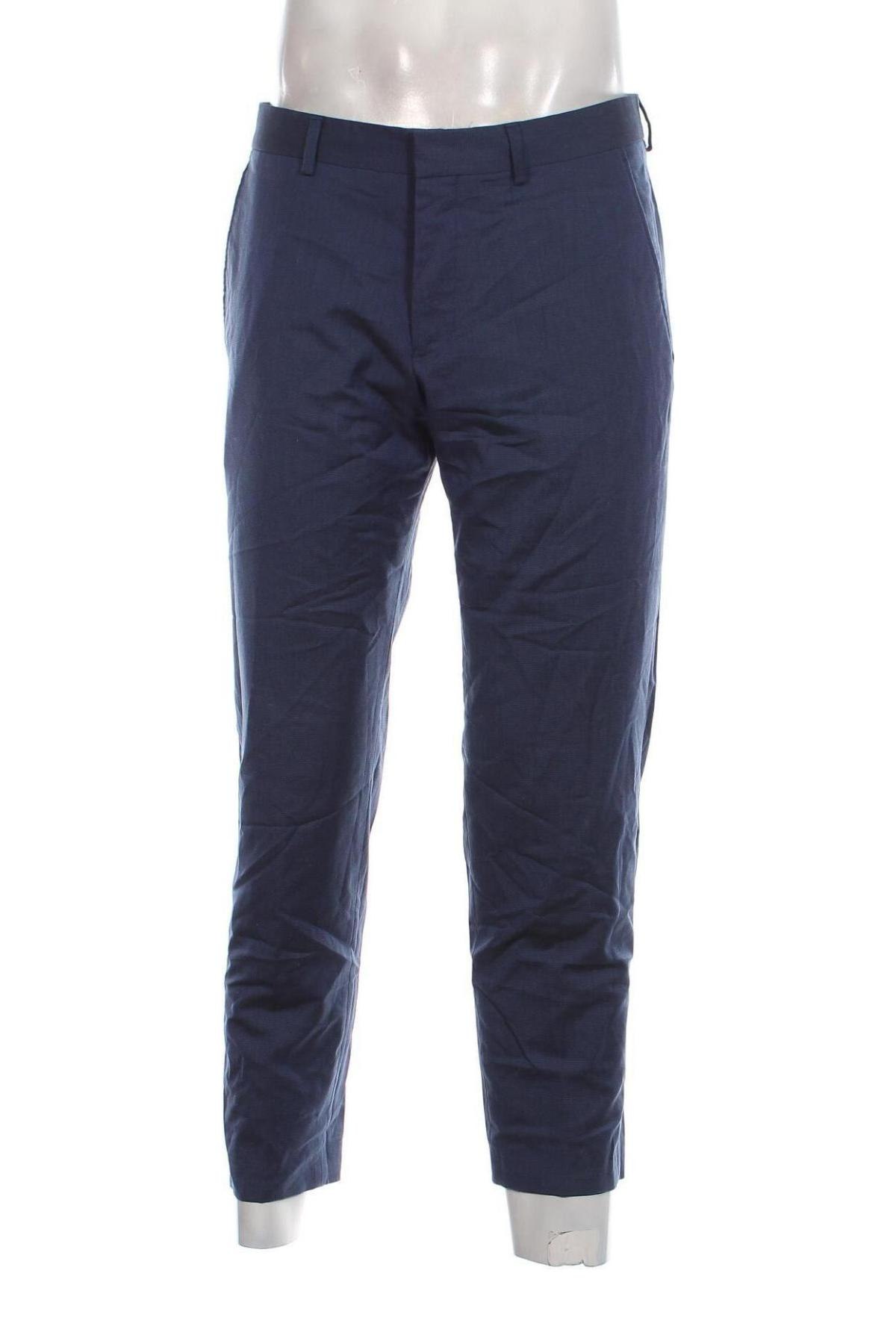 Pantaloni de bărbați S.Oliver Black Label, Mărime M, Culoare Albastru, Preț 203,95 Lei