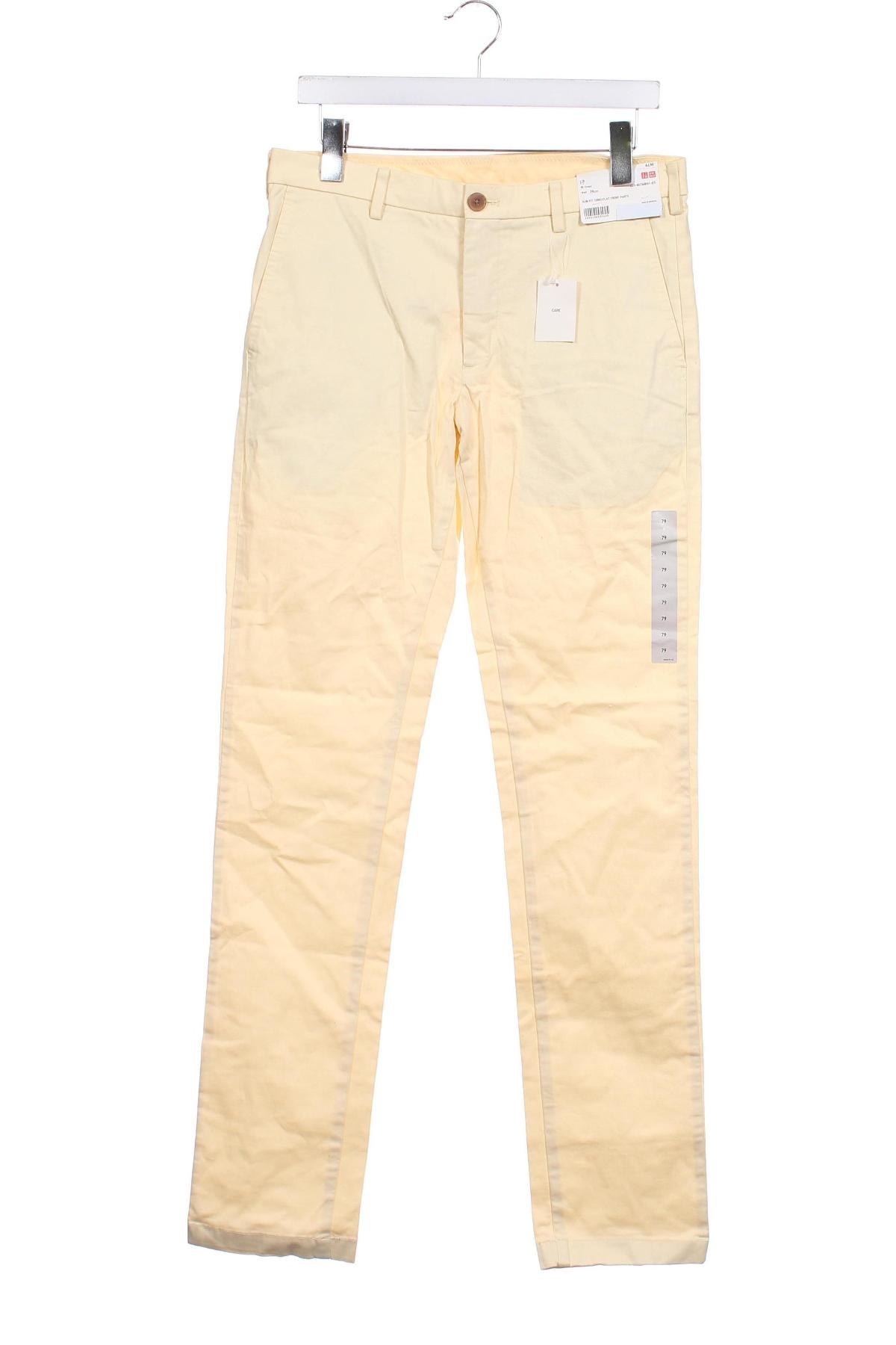 Herrenhose Uniqlo, Größe S, Farbe Gelb, Preis € 9,99