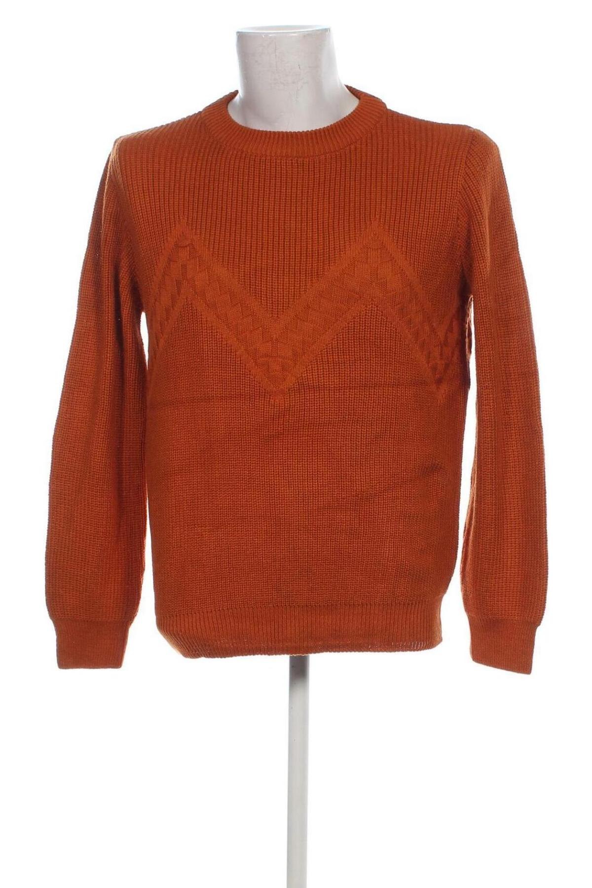 Herrenpullover, Größe M, Farbe Orange, Preis € 7,49