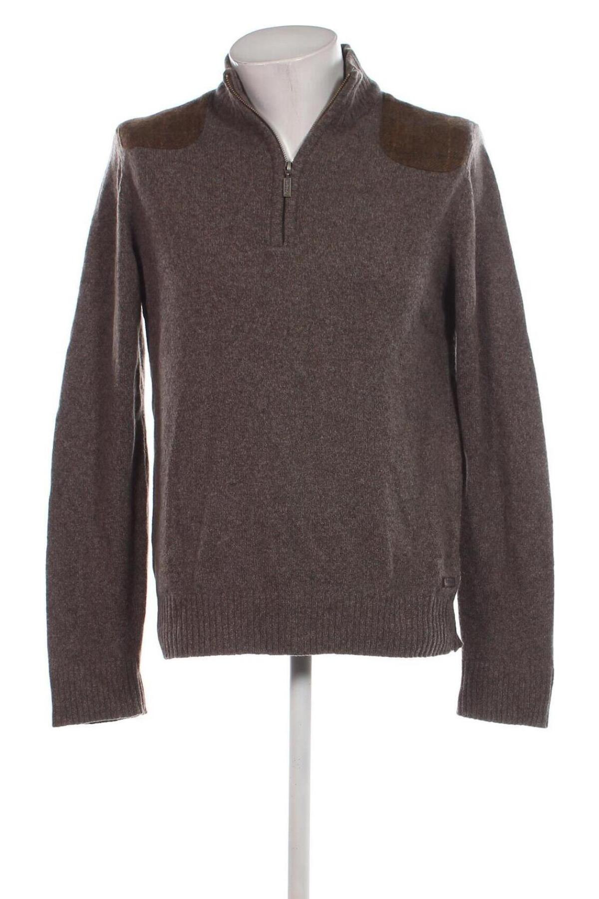 Herrenpullover Barbour, Größe M, Farbe Grau, Preis 34,79 €