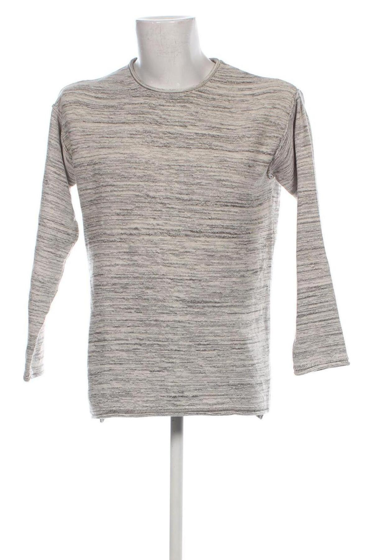 Herrenpullover Bershka, Größe L, Farbe Grau, Preis 9,49 €