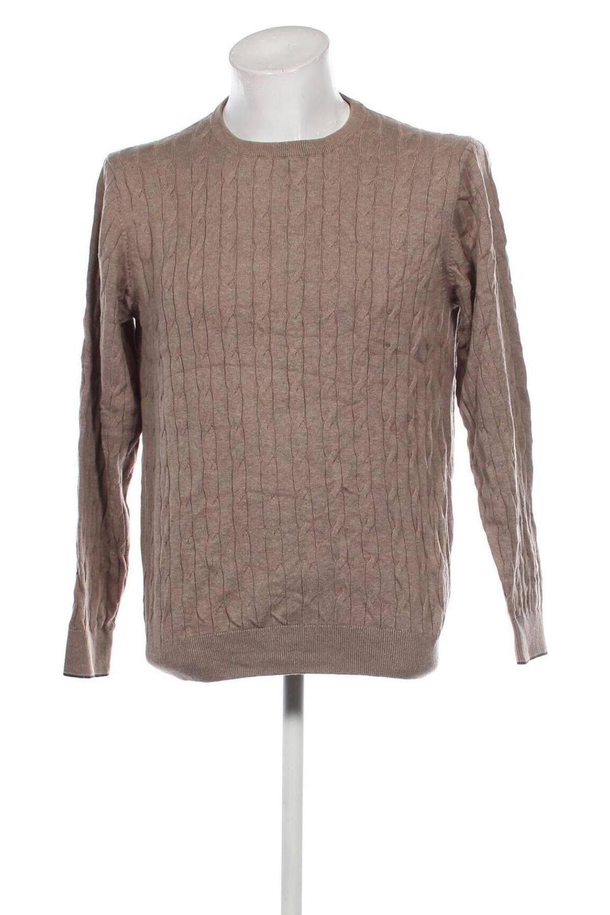 Herrenpullover C&A, Größe L, Farbe Beige, Preis 9,49 €