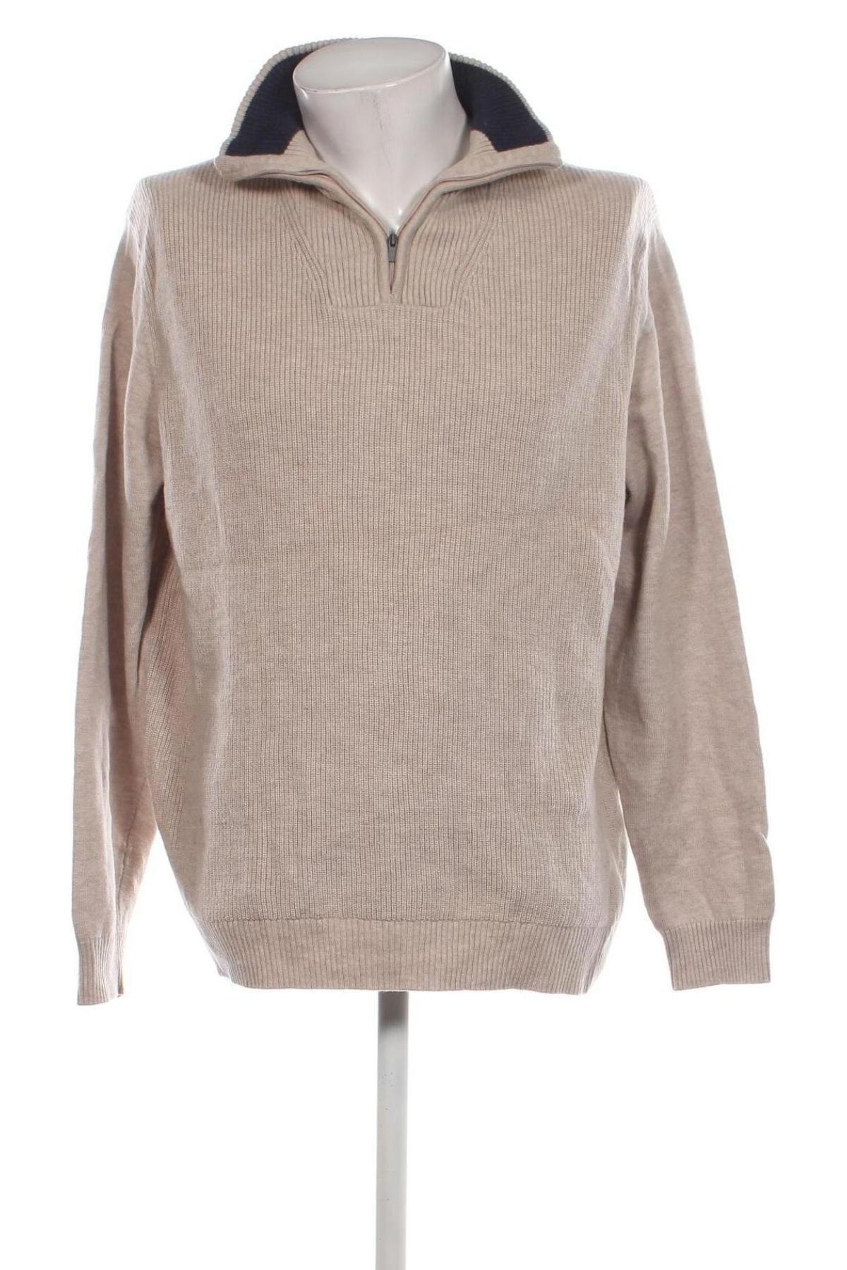 Herrenpullover C&A, Größe XXL, Farbe Beige, Preis 9,49 €