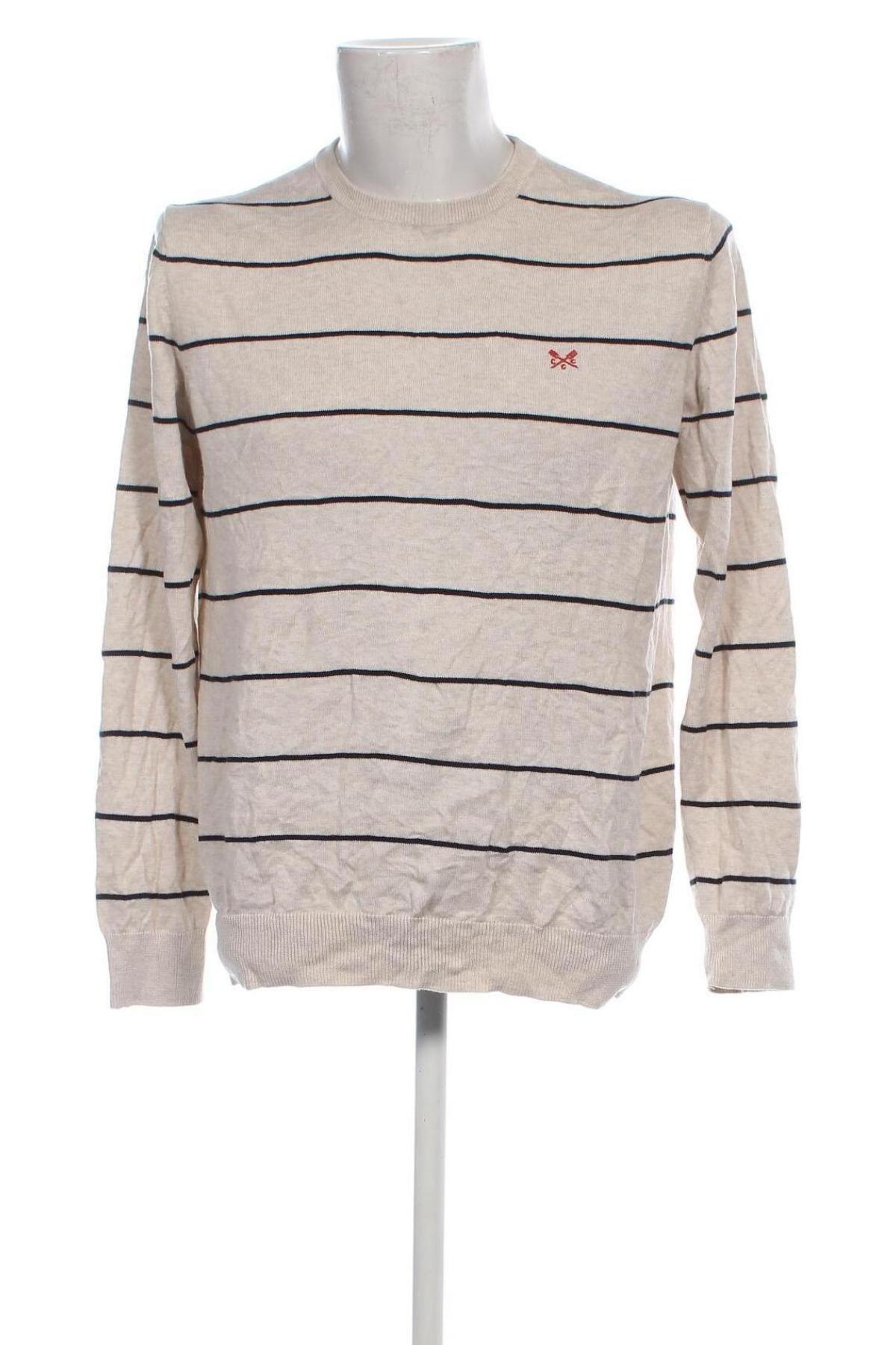 Herrenpullover Crew Clothing Co., Größe L, Farbe Beige, Preis 17,49 €