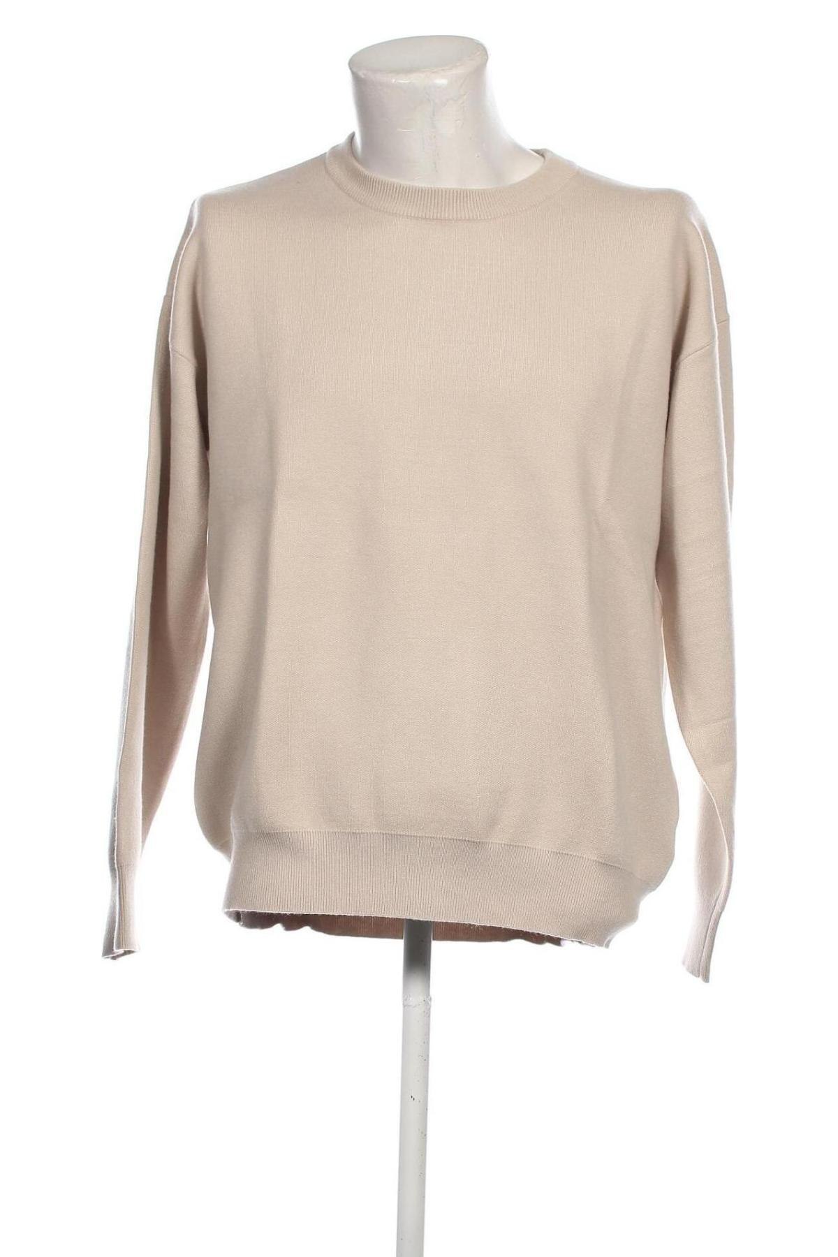 Herrenpullover Dan Fox X About You, Größe L, Farbe Beige, Preis € 15,99