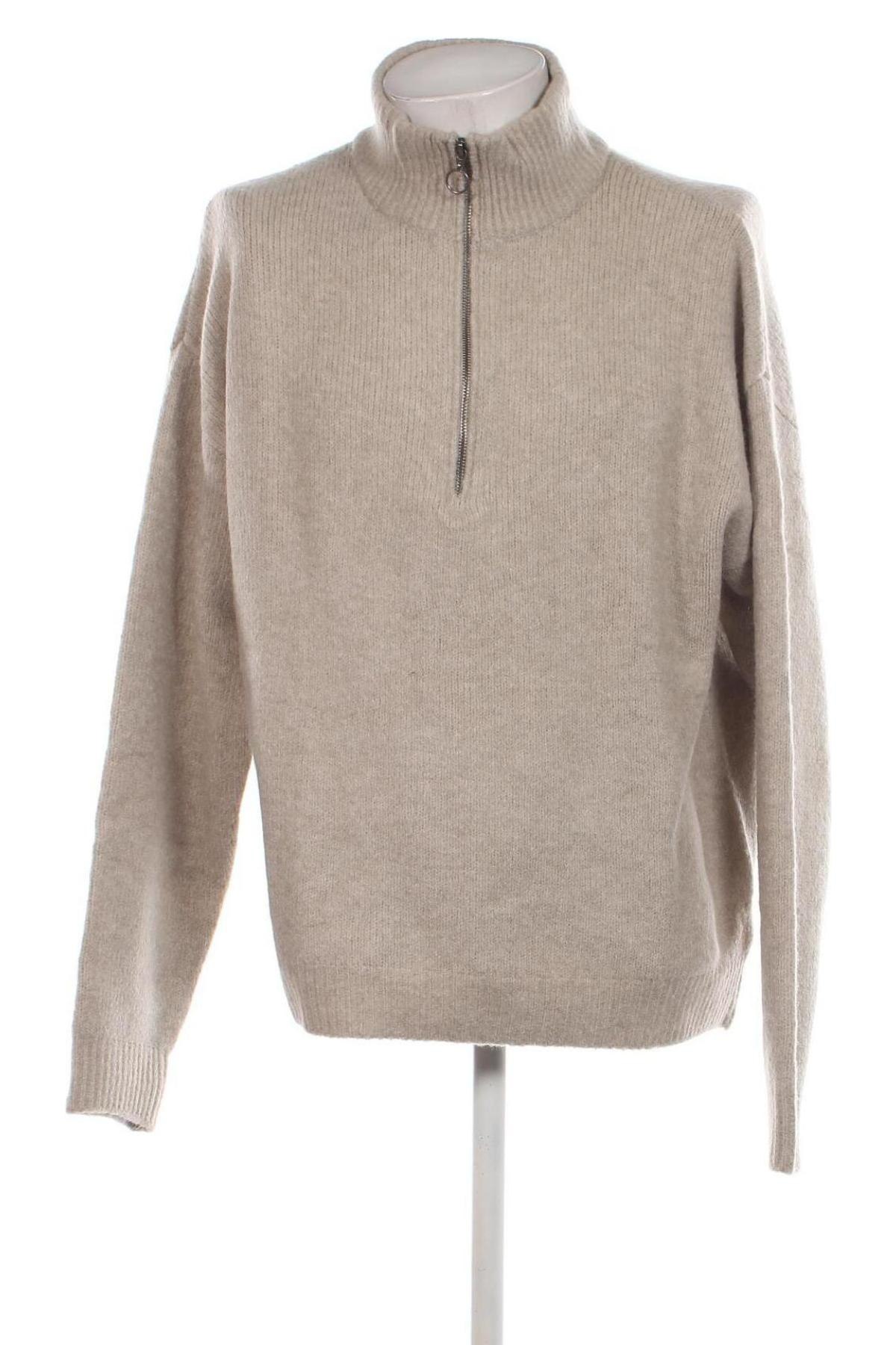 Herrenpullover Dan Fox X About You, Größe L, Farbe Beige, Preis € 15,99