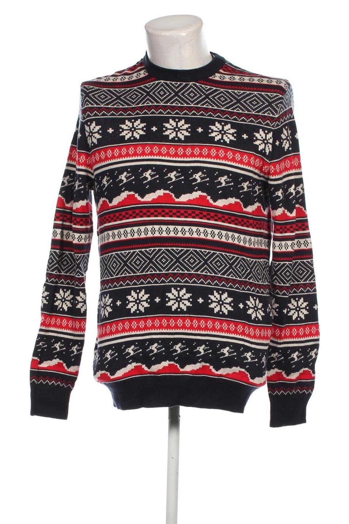 Męski sweter H&M L.O.G.G., Rozmiar M, Kolor Kolorowy, Cena 32,99 zł