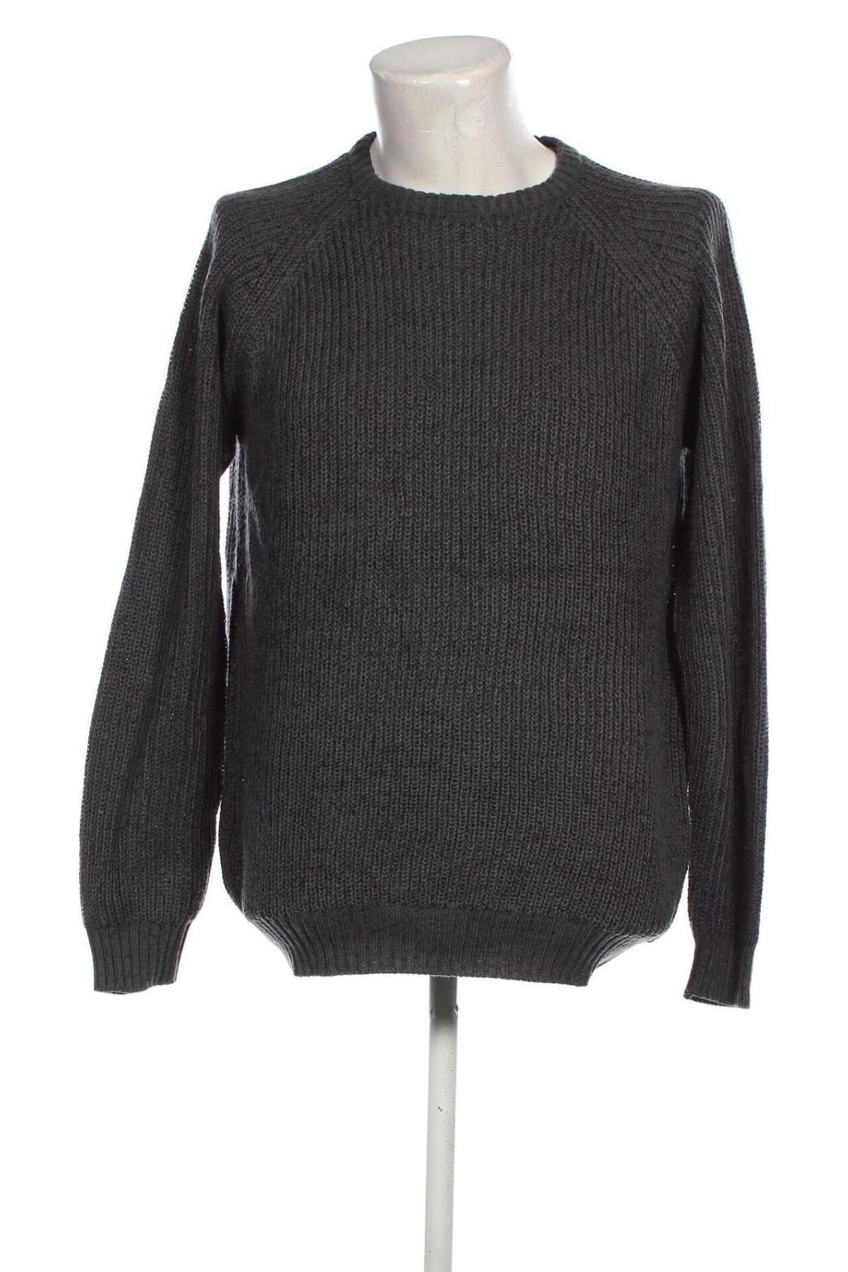 Herrenpullover Identic, Größe L, Farbe Grau, Preis 9,49 €