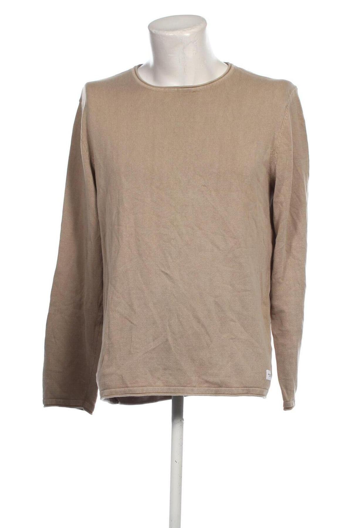 Herrenpullover Jack & Jones, Größe XL, Farbe Beige, Preis € 3,99