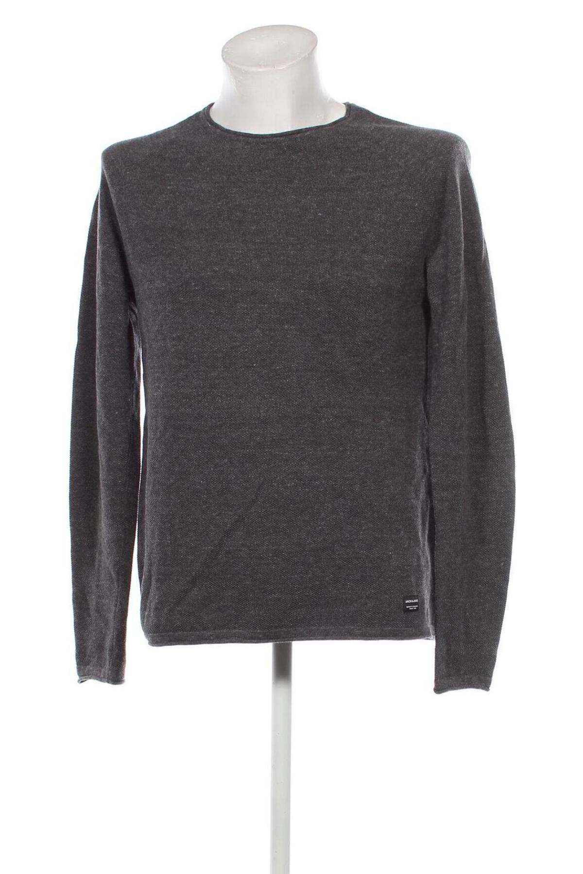 Herrenpullover Jack & Jones, Größe L, Farbe Grau, Preis 11,99 €