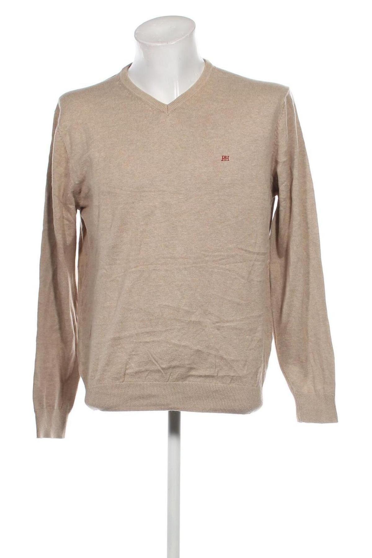 Herrenpullover Pedro Del Hierro, Größe XL, Farbe Beige, Preis 15,49 €