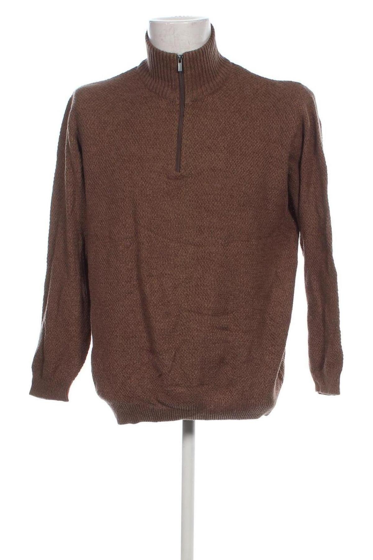 Męski sweter Straight Up, Rozmiar XL, Kolor Brązowy, Cena 41,99 zł