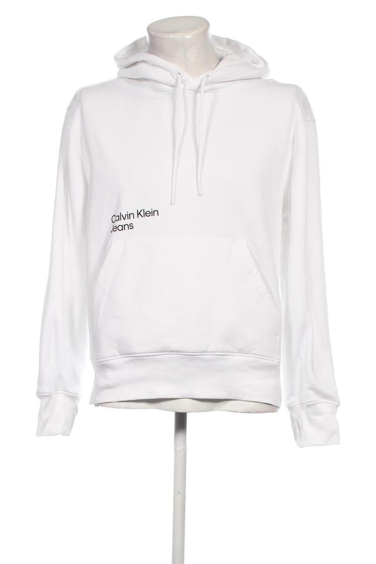 Herren Sweatshirt Calvin Klein, Größe M, Farbe Weiß, Preis 62,49 €