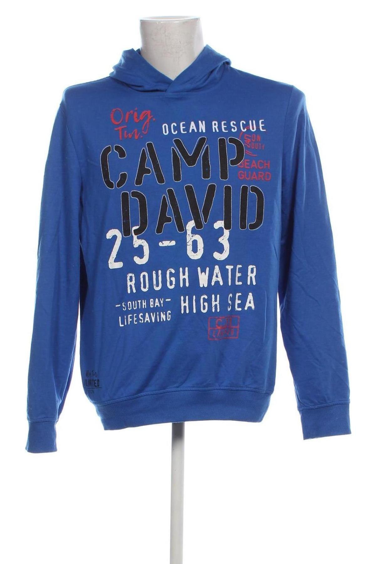 Herren Sweatshirt Camp David, Größe L, Farbe Blau, Preis € 22,99