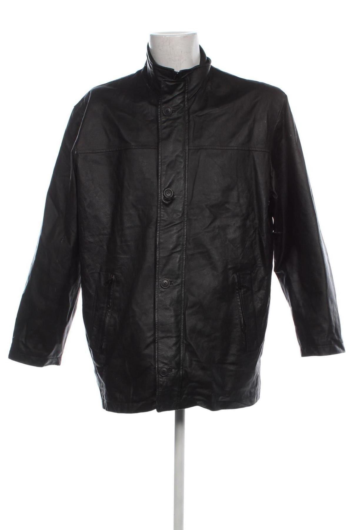 Herren Lederjacke, Größe M, Farbe Schwarz, Preis 14,99 €