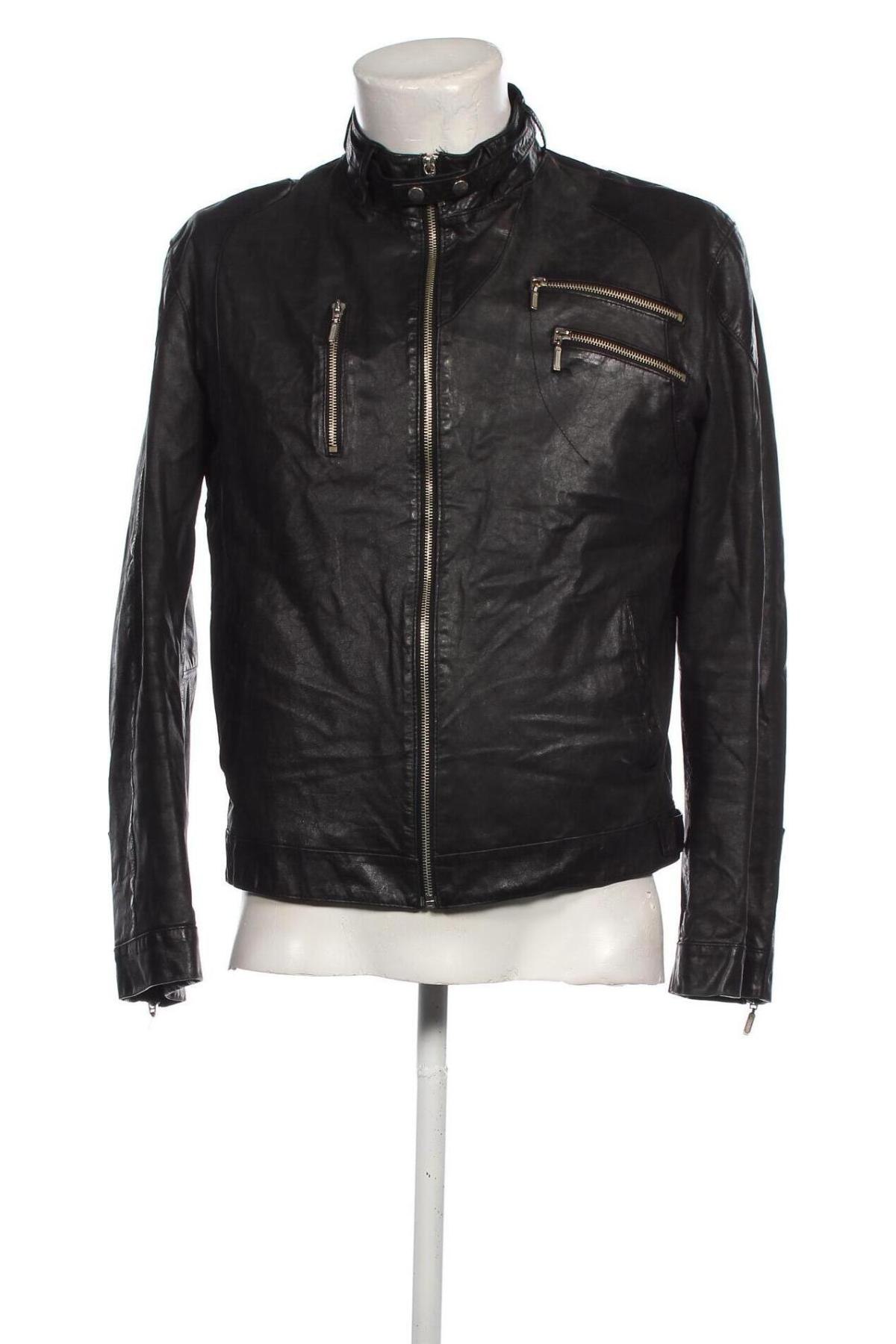 Herren Lederjacke, Größe L, Farbe Schwarz, Preis € 74,46