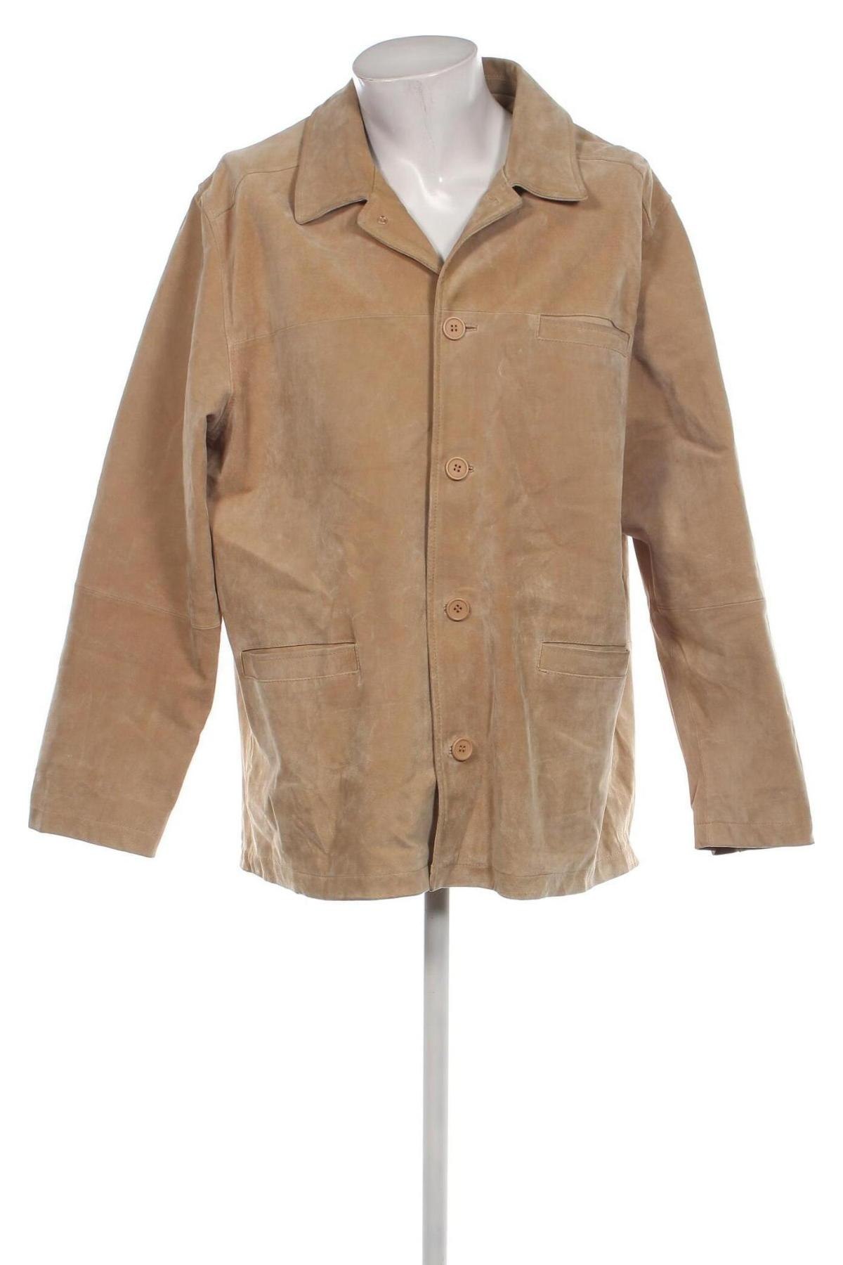 Herren Lederjacke Henry Morell, Größe XL, Farbe Beige, Preis € 37,49