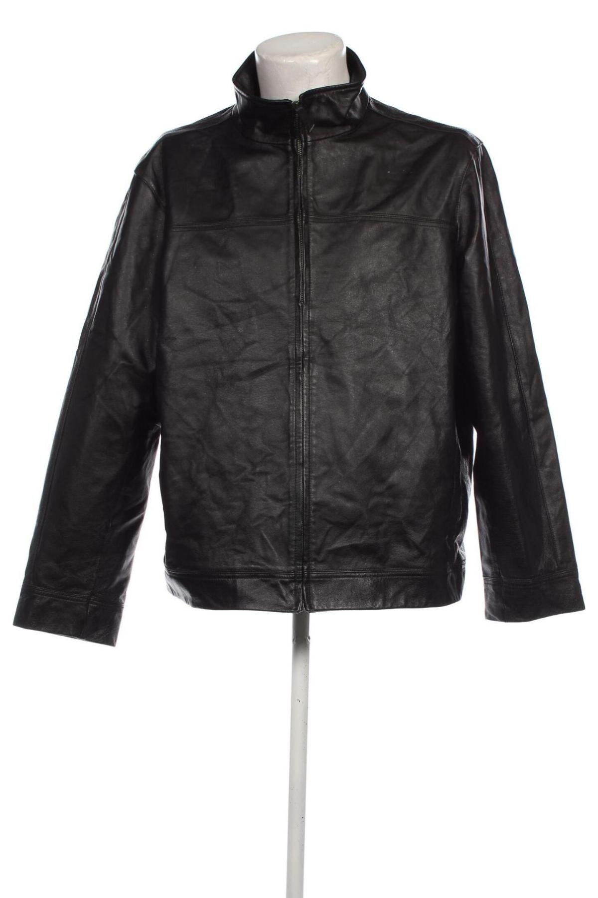 Herren Lederjacke Marks & Spencer, Größe XL, Farbe Schwarz, Preis 59,99 €