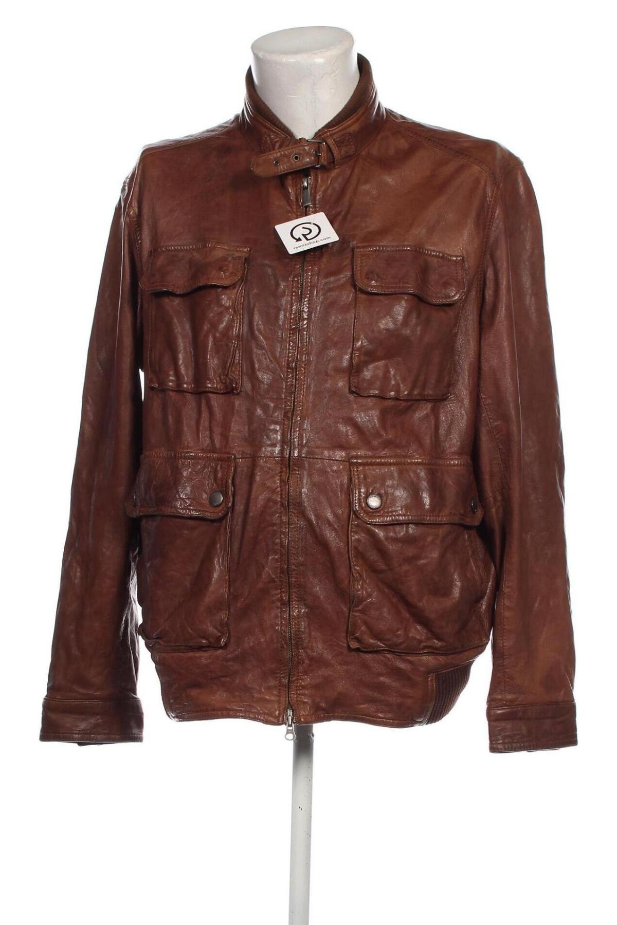 Herren Lederjacke Massimo Dutti, Größe XL, Farbe Braun, Preis 157,27 €