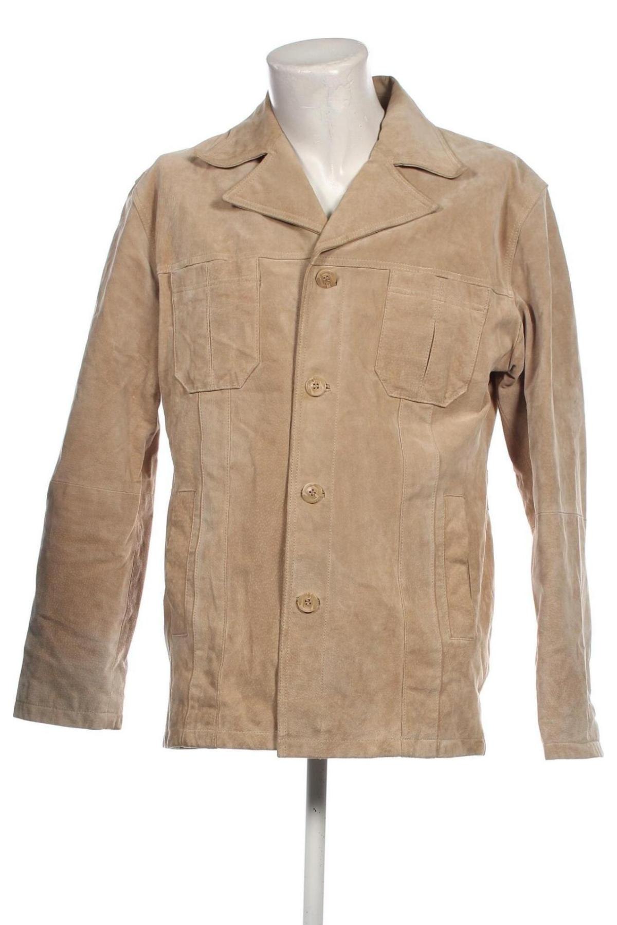 Herren Lederjacke Much More, Größe XL, Farbe Beige, Preis 74,46 €