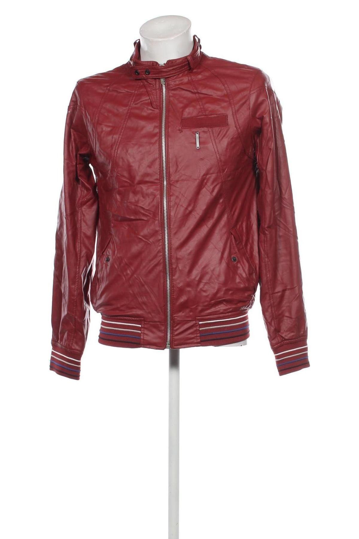 Herren Lederjacke Pull&Bear, Größe L, Farbe Rot, Preis € 17,29