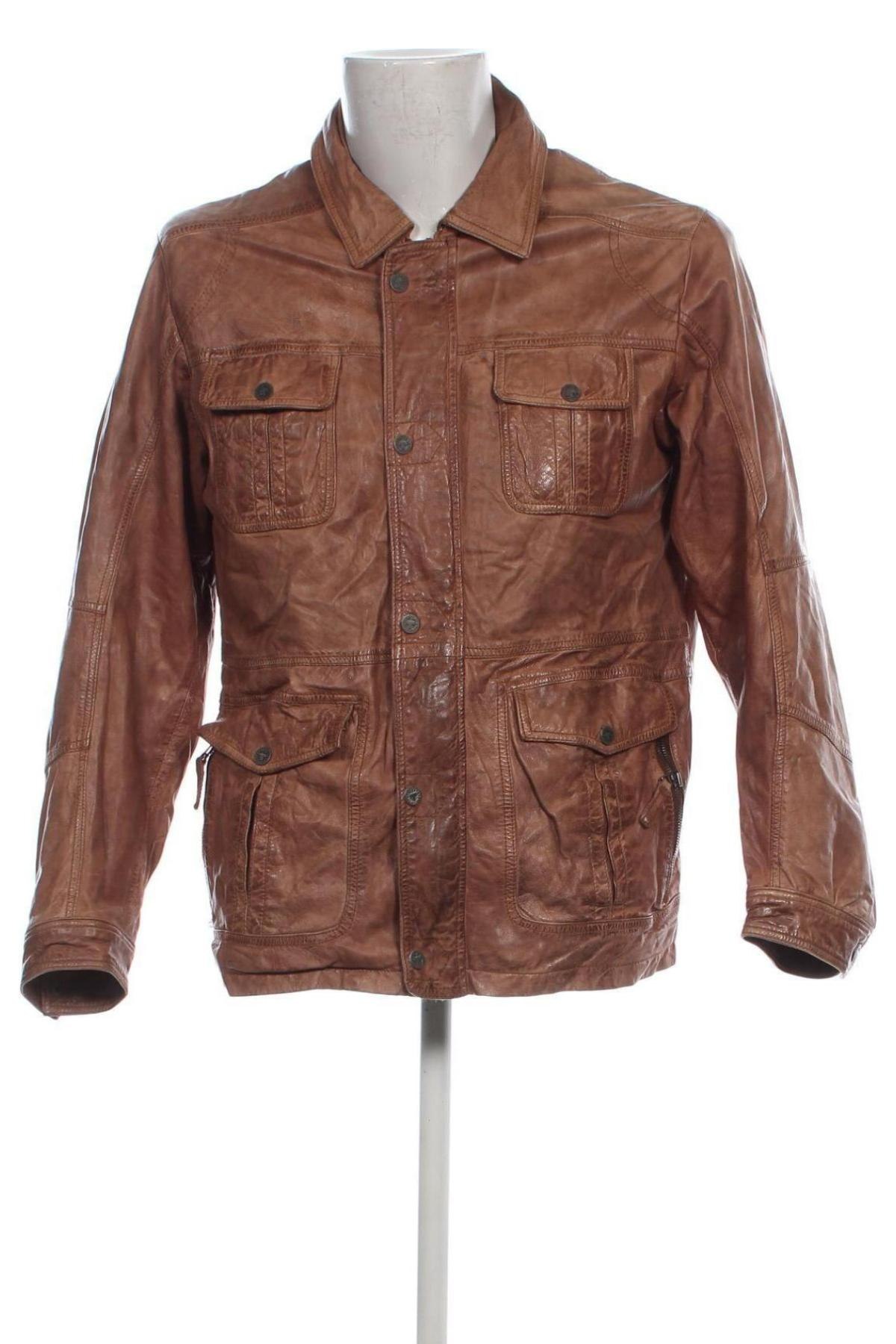 Herren Lederjacke Trapper, Größe L, Farbe Braun, Preis € 99,51