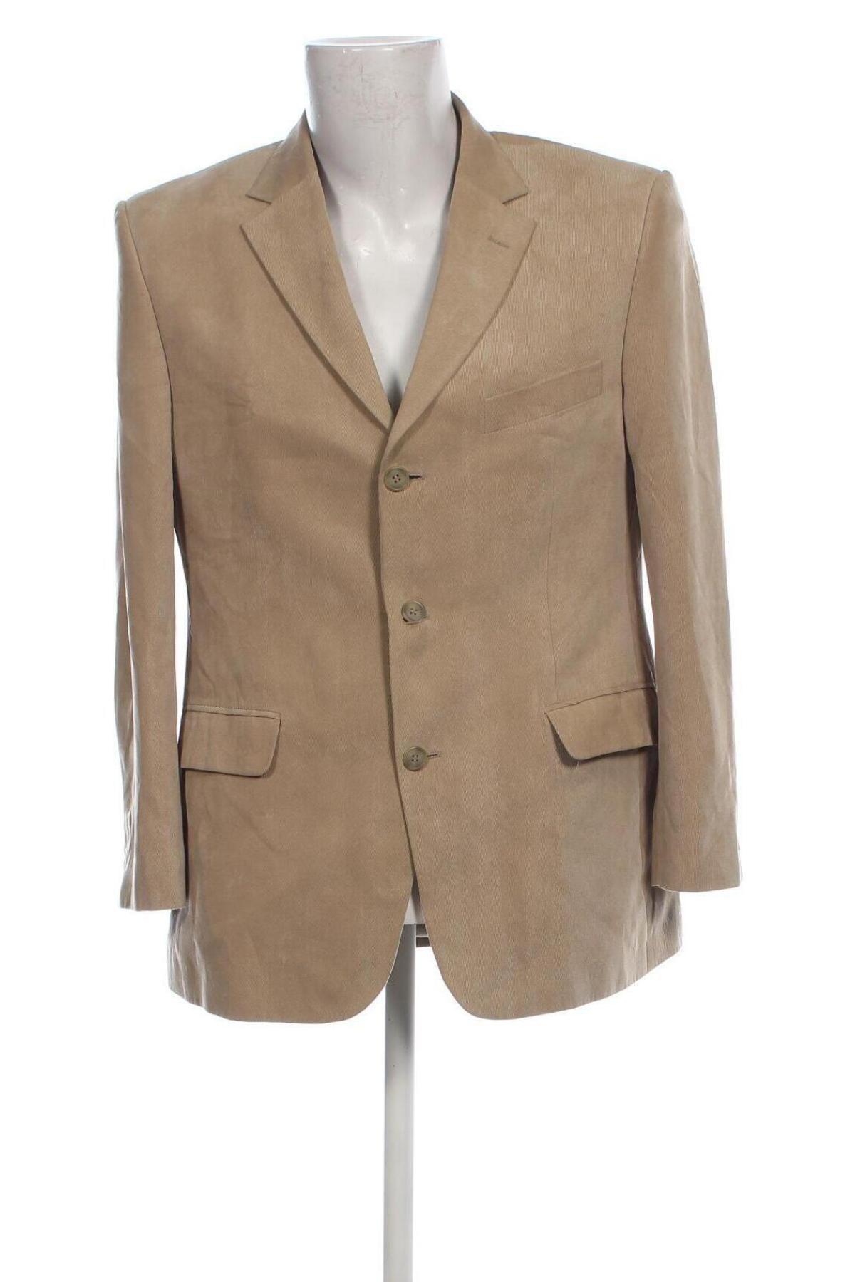 Herren Sakko Marks & Spencer, Größe L, Farbe Beige, Preis 6,99 €