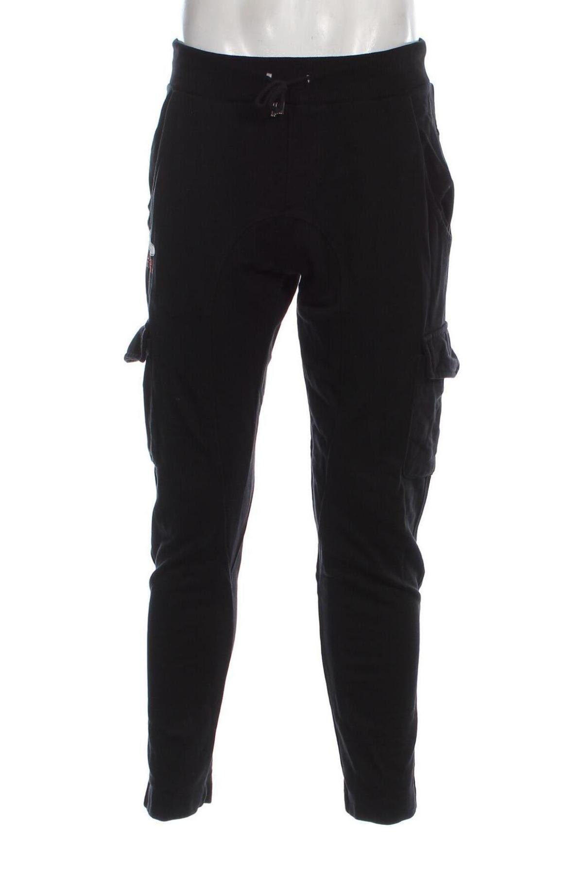 Pantaloni trening de bărbați Buzz Jeans, Mărime M, Culoare Negru, Preț 69,08 Lei