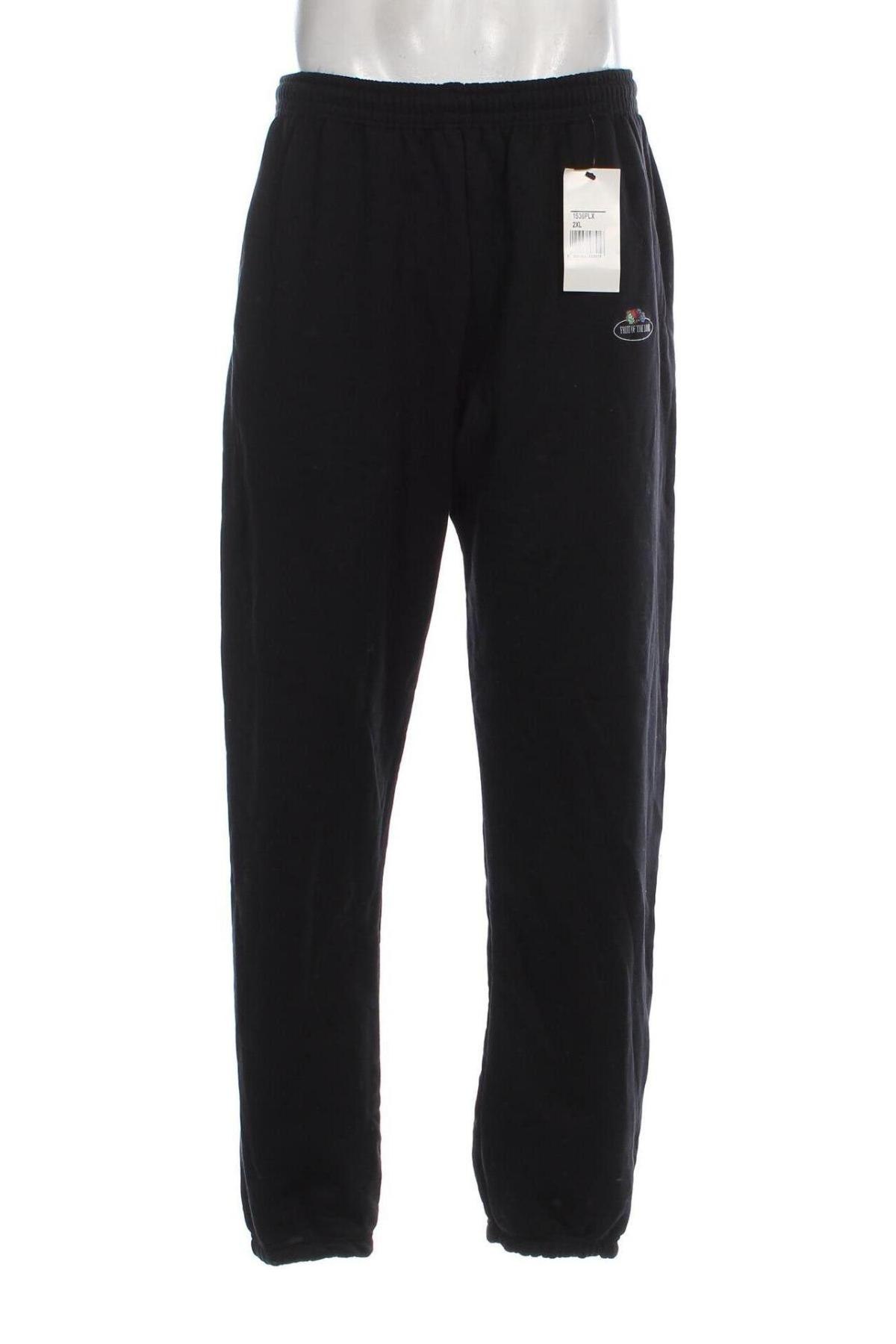 Pantaloni trening de bărbați Fruit Of The Loom, Mărime XXL, Culoare Negru, Preț 151,32 Lei