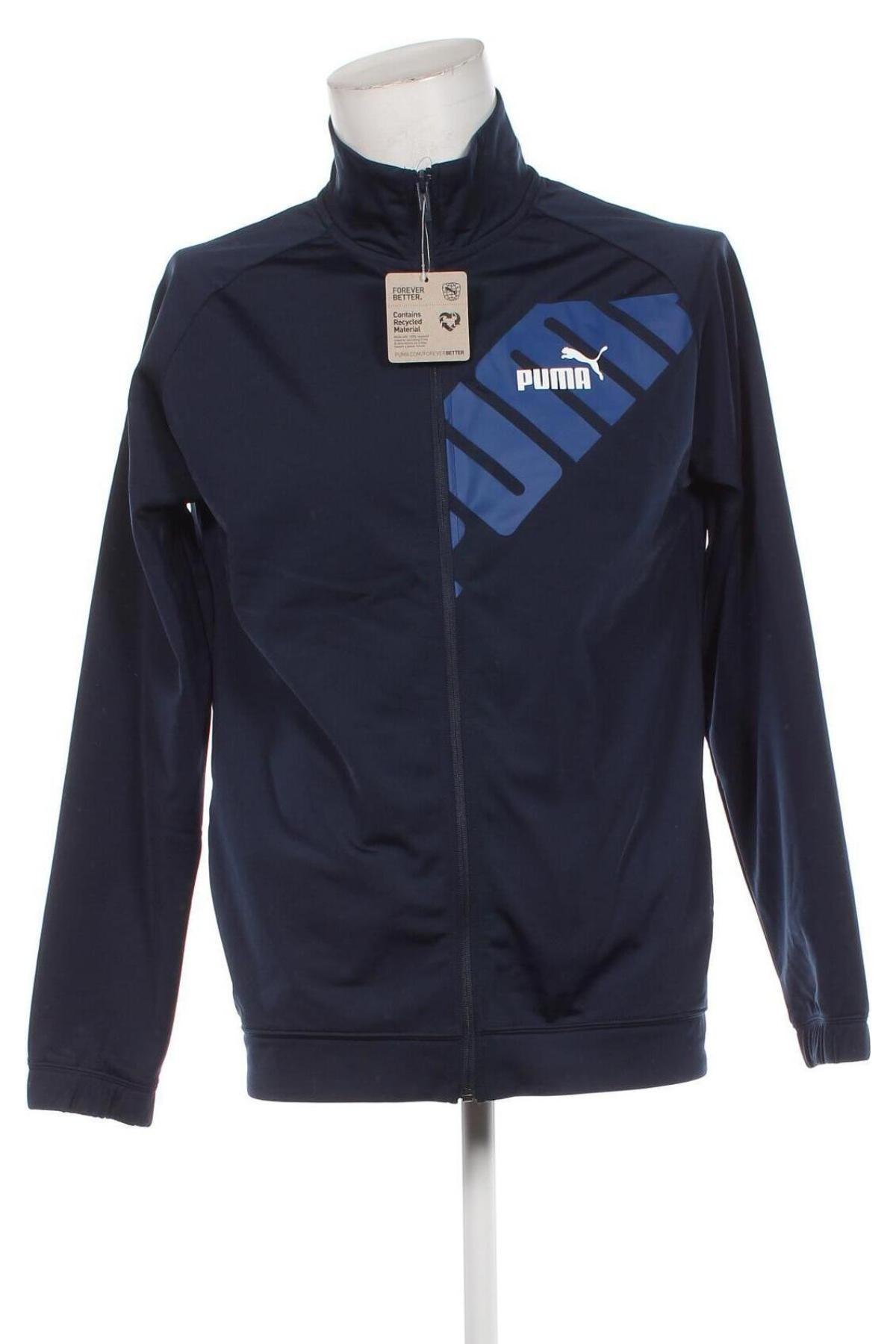 Bluză trening de bărbați PUMA, Mărime M, Culoare Albastru, Preț 177,99 Lei