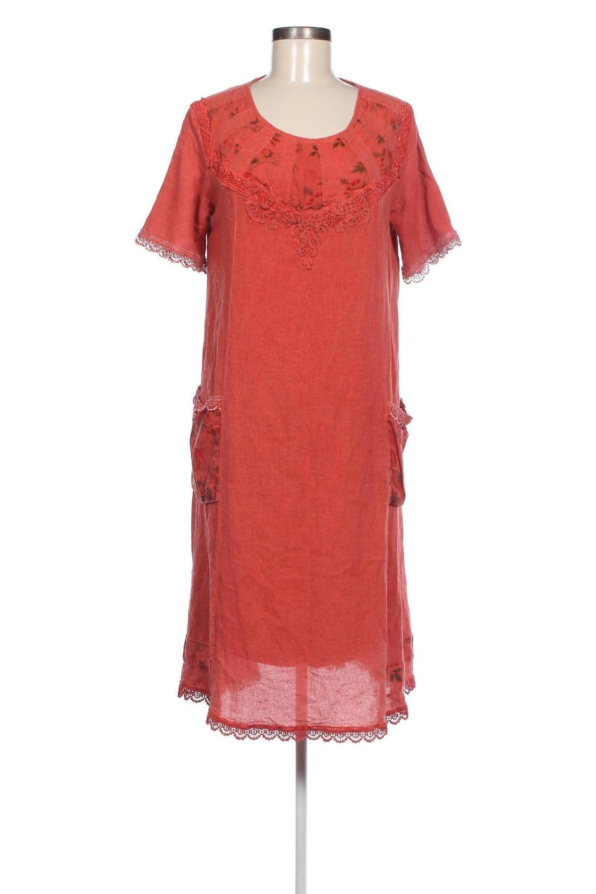 Kleid, Größe L, Farbe Orange, Preis € 19,49