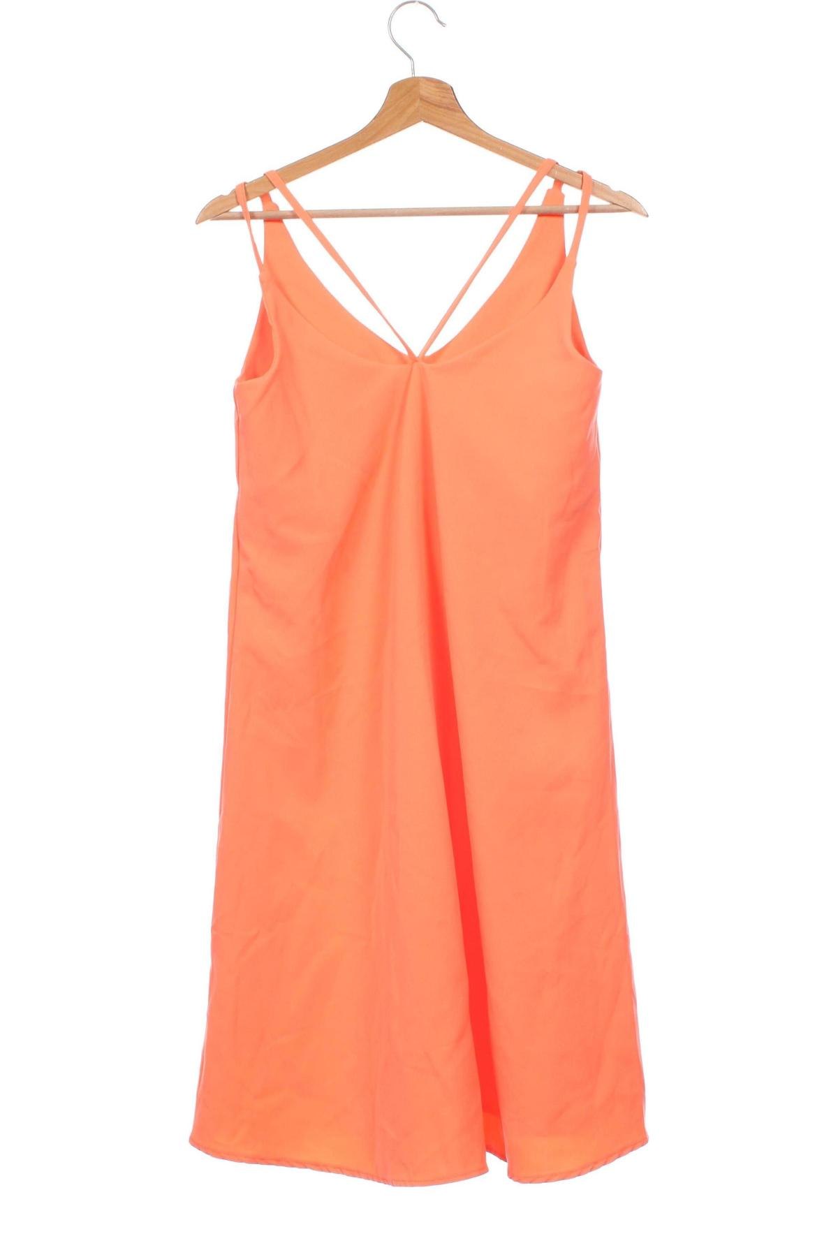 Kleid, Größe XS, Farbe Orange, Preis 6,99 €