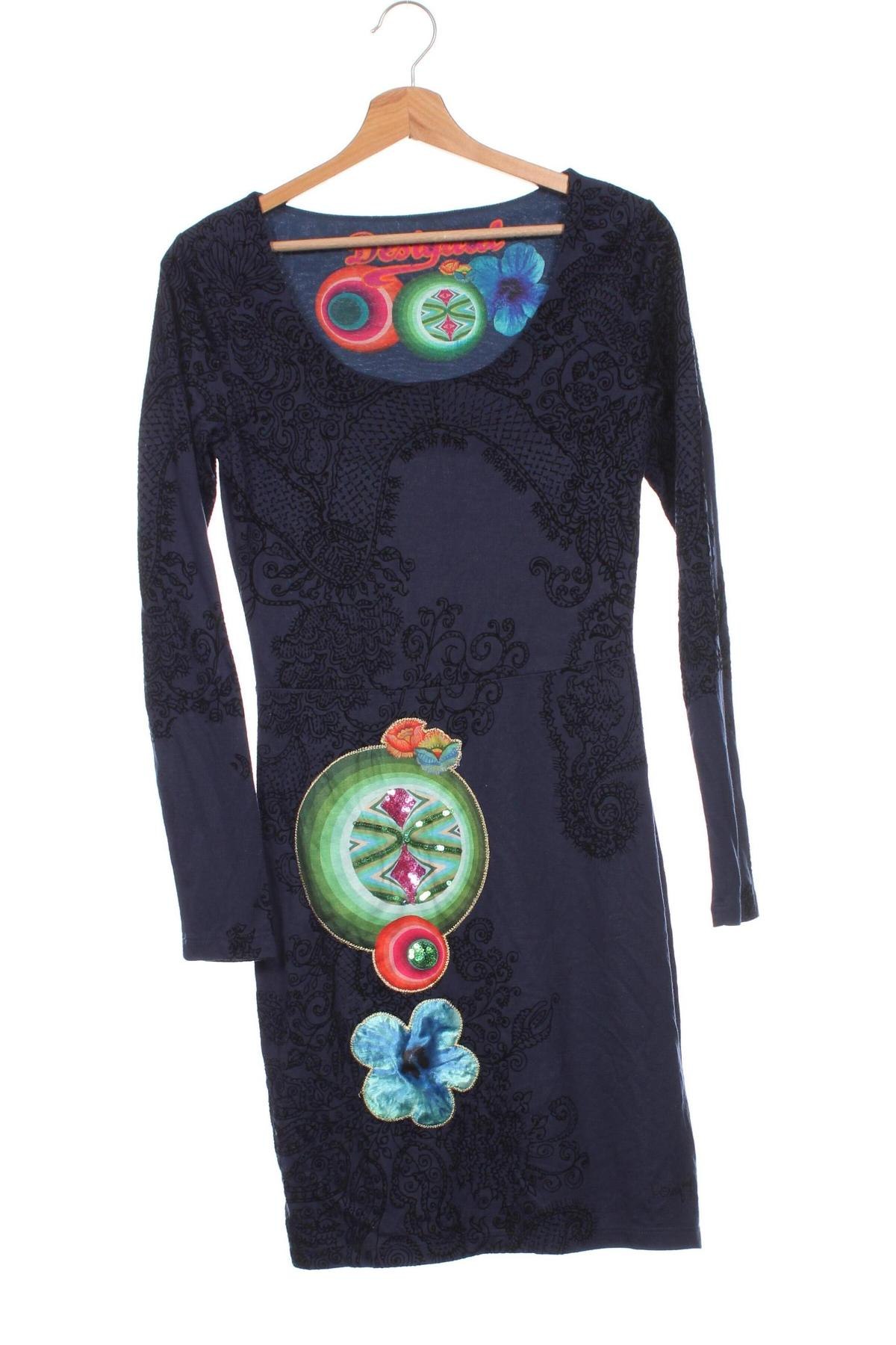 Kleid Desigual, Größe XS, Farbe Blau, Preis € 26,99