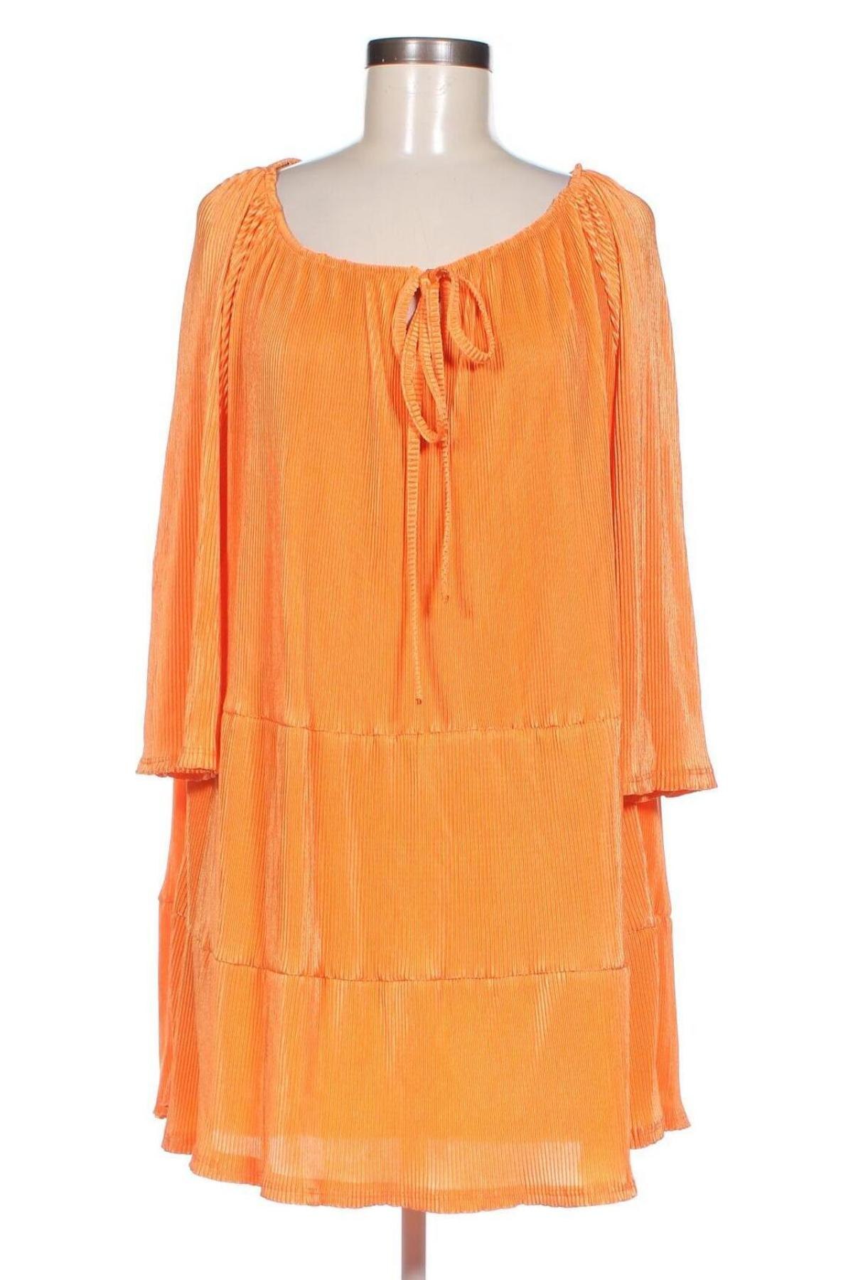 Kleid Made In Italy, Größe L, Farbe Orange, Preis 9,29 €