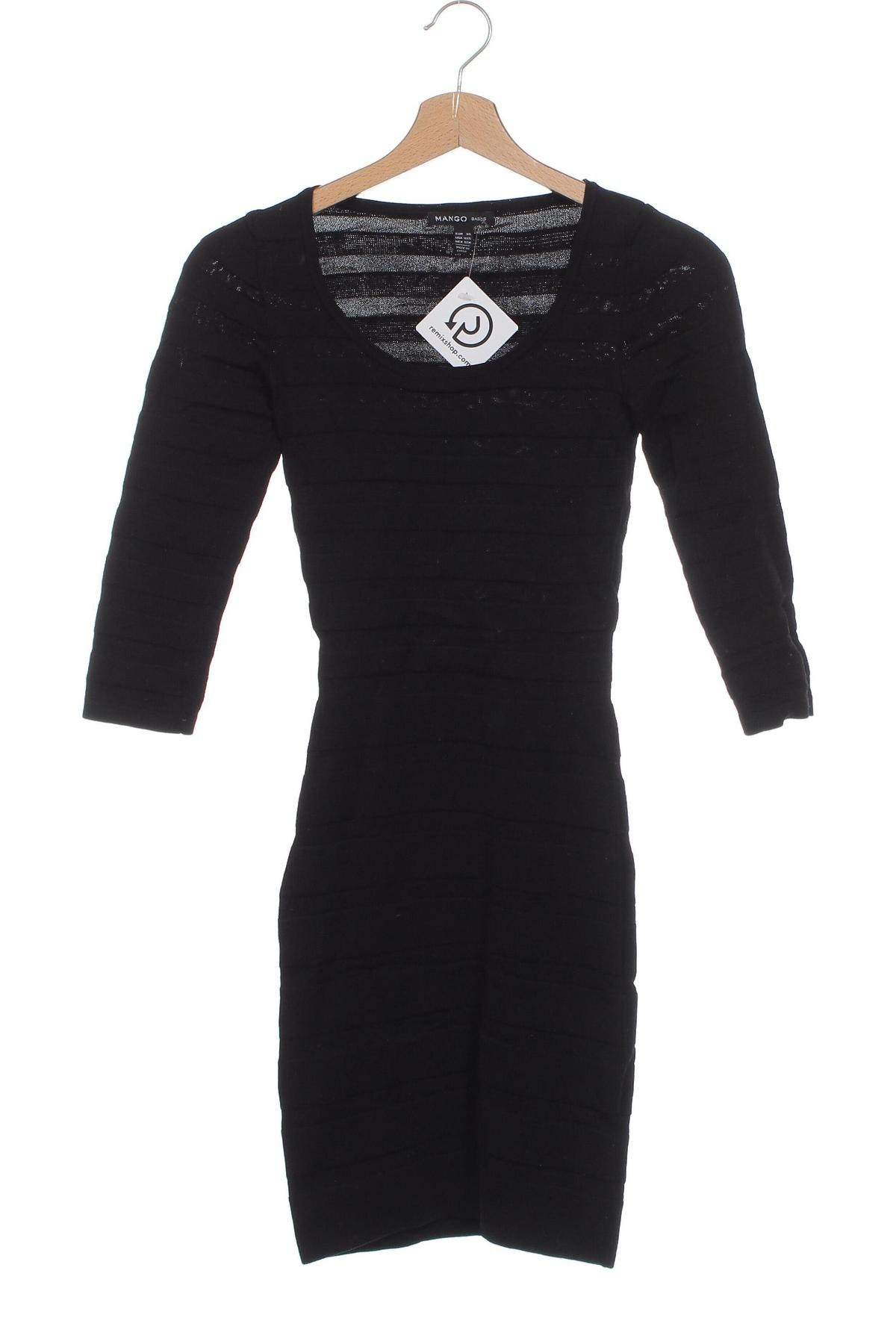 Kleid Mango, Größe XS, Farbe Schwarz, Preis 4,49 €