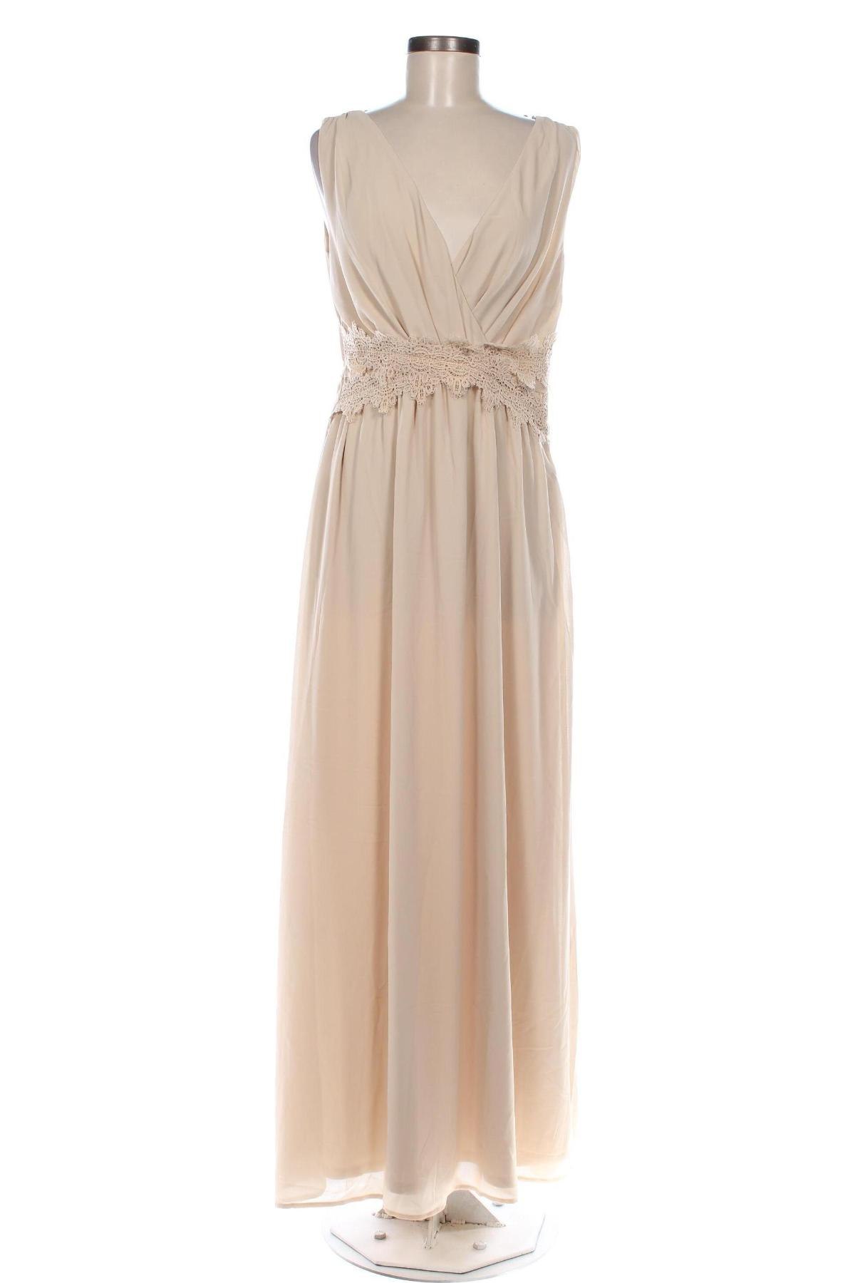 Kleid TFNC London, Größe M, Farbe Beige, Preis 21,99 €