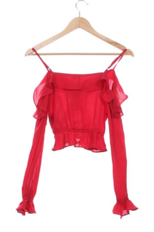 Γυναικεία μπλούζα H&M Divided, Μέγεθος XXS, Χρώμα Κόκκινο, Τιμή 5,99 €