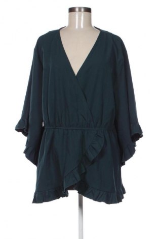 Bluzka damska SHEIN, Rozmiar 4XL, Kolor Zielony, Cena 43,68 zł
