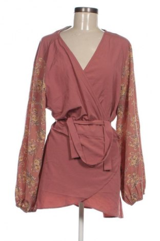 Dámská halenka SHEIN, Velikost 4XL, Barva Popelavě růžová, Cena  309,00 Kč